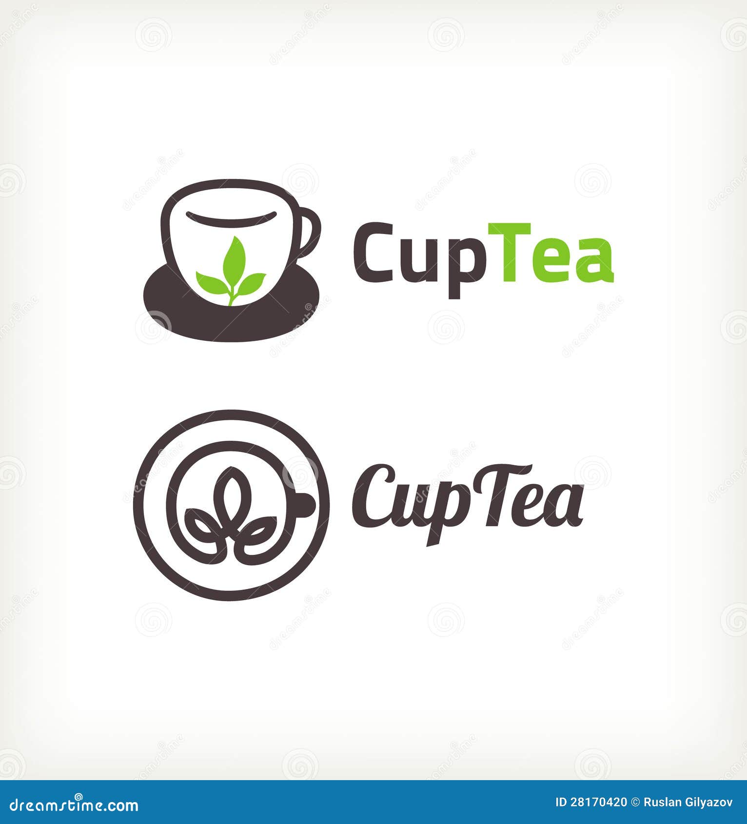 Green tea symbols stock vector. Illustration of environment 28170420