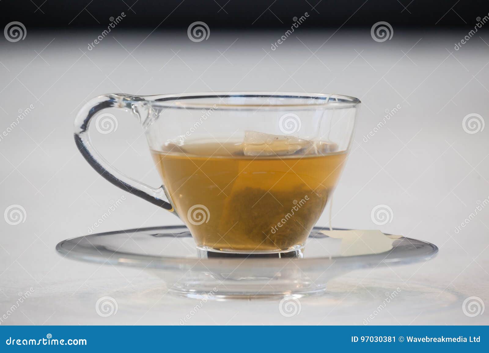 Green Tea with Tea Bag in Cup Stock Image Image of green, beverage