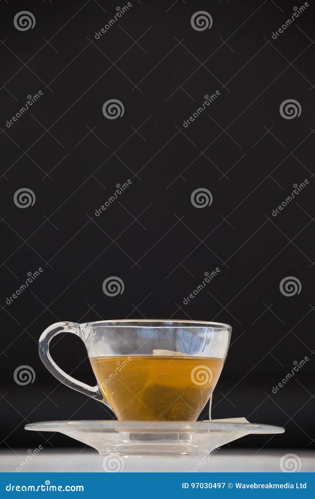 Green Tea with Tea Bag in Cup Stock Image Image of green, people