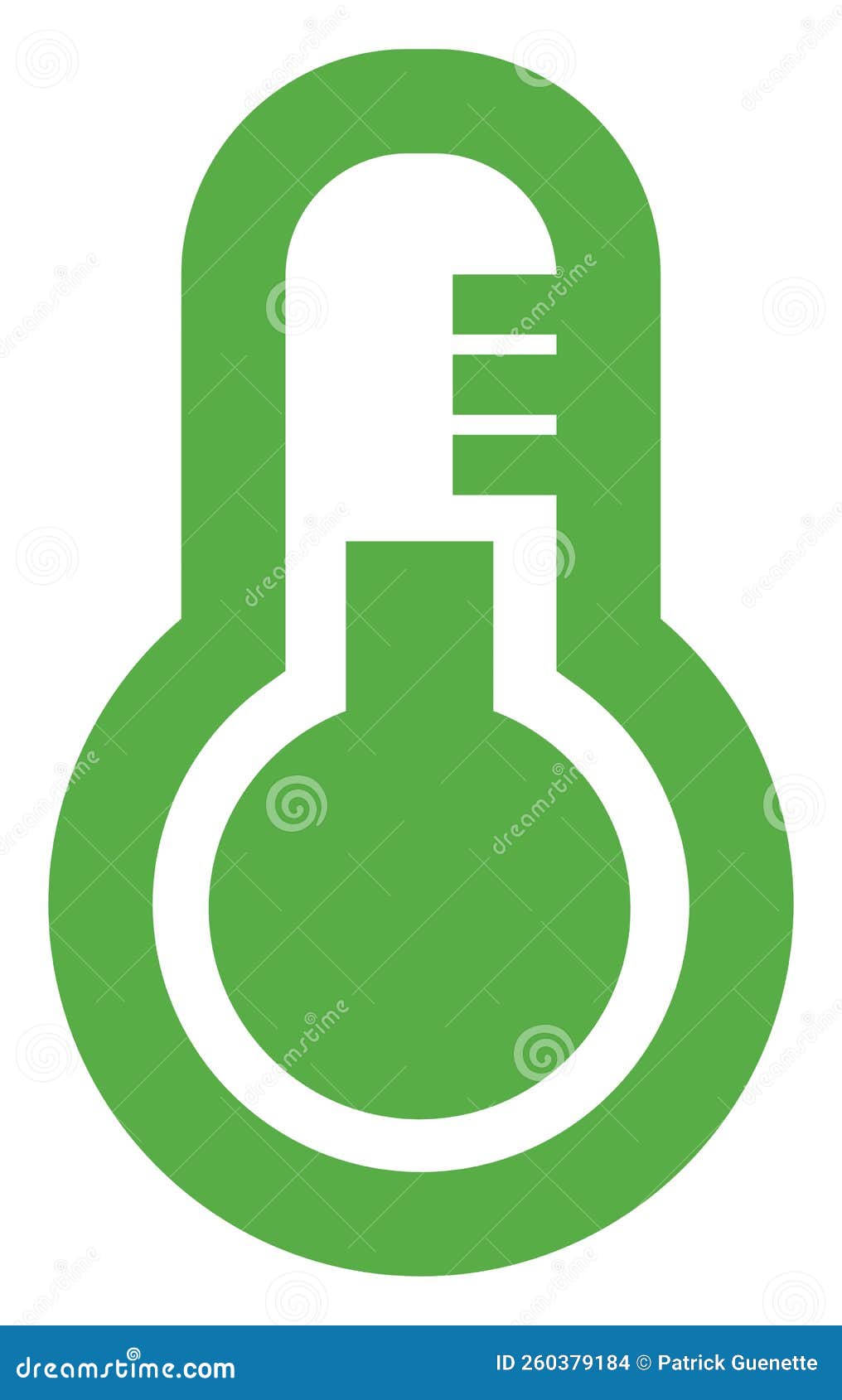 Green temperature, icon stock vector. Illustration of isolated 260379184