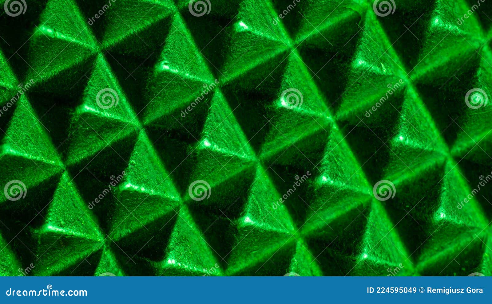 green texture macro photo of the pyramids on tapete