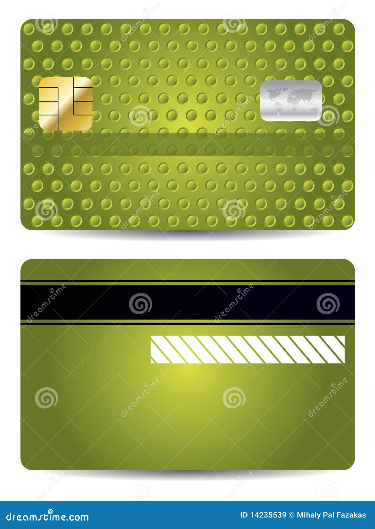 Green textured credit card stock vector. Illustration of identity
