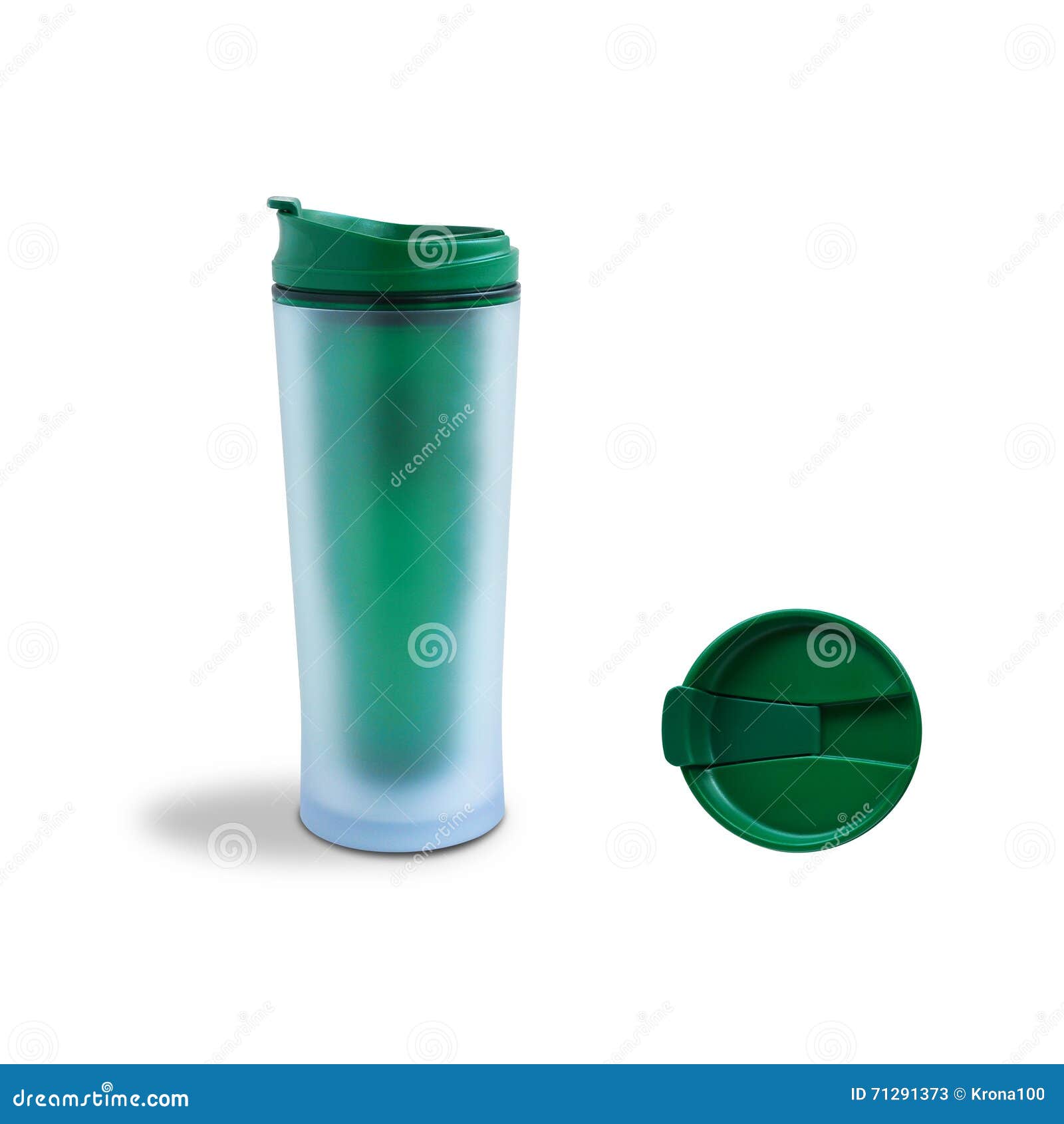 Green Thermo Cup stock image. Image of liquid, promo 71291373