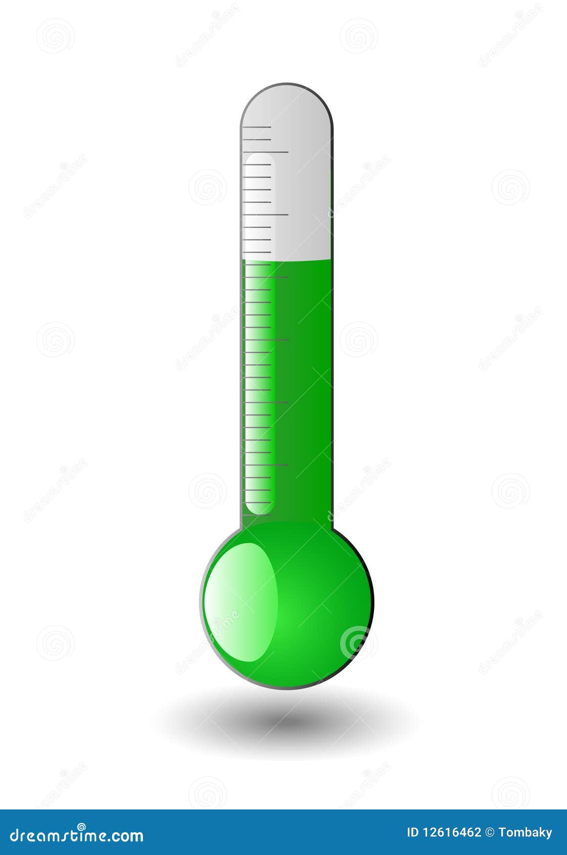 Green thermometer stock photo. Image of fever, environment 12616462