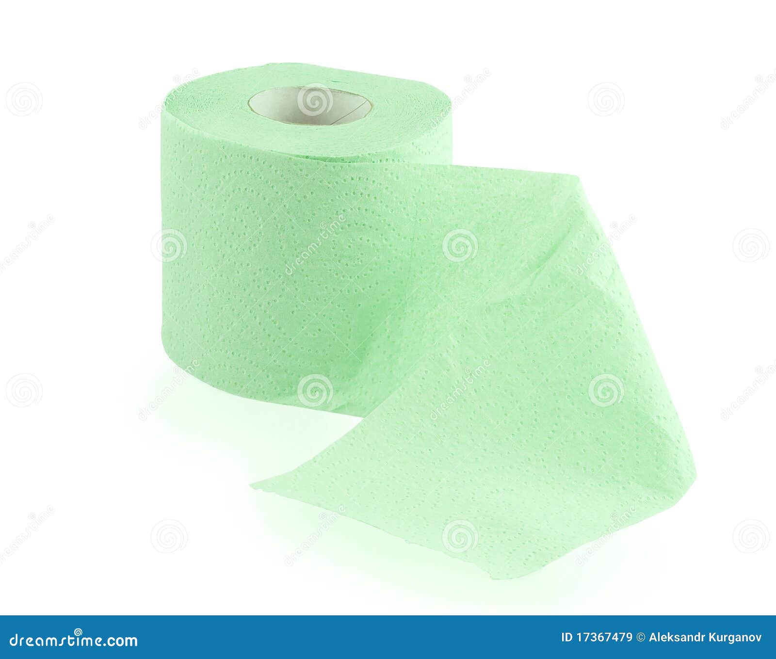 Green Toilet Roll with Perforations Stock Image Image of sheet