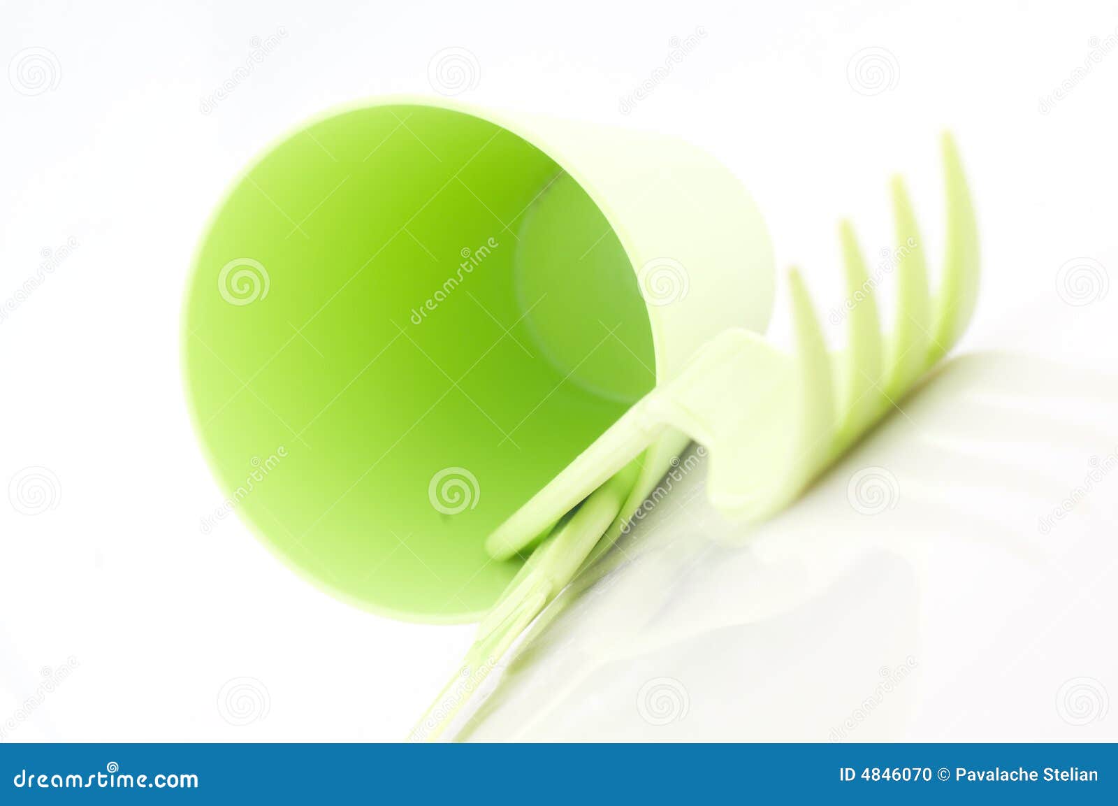 Green Tools stock photo. Image of vivid, utensils, container 4846070