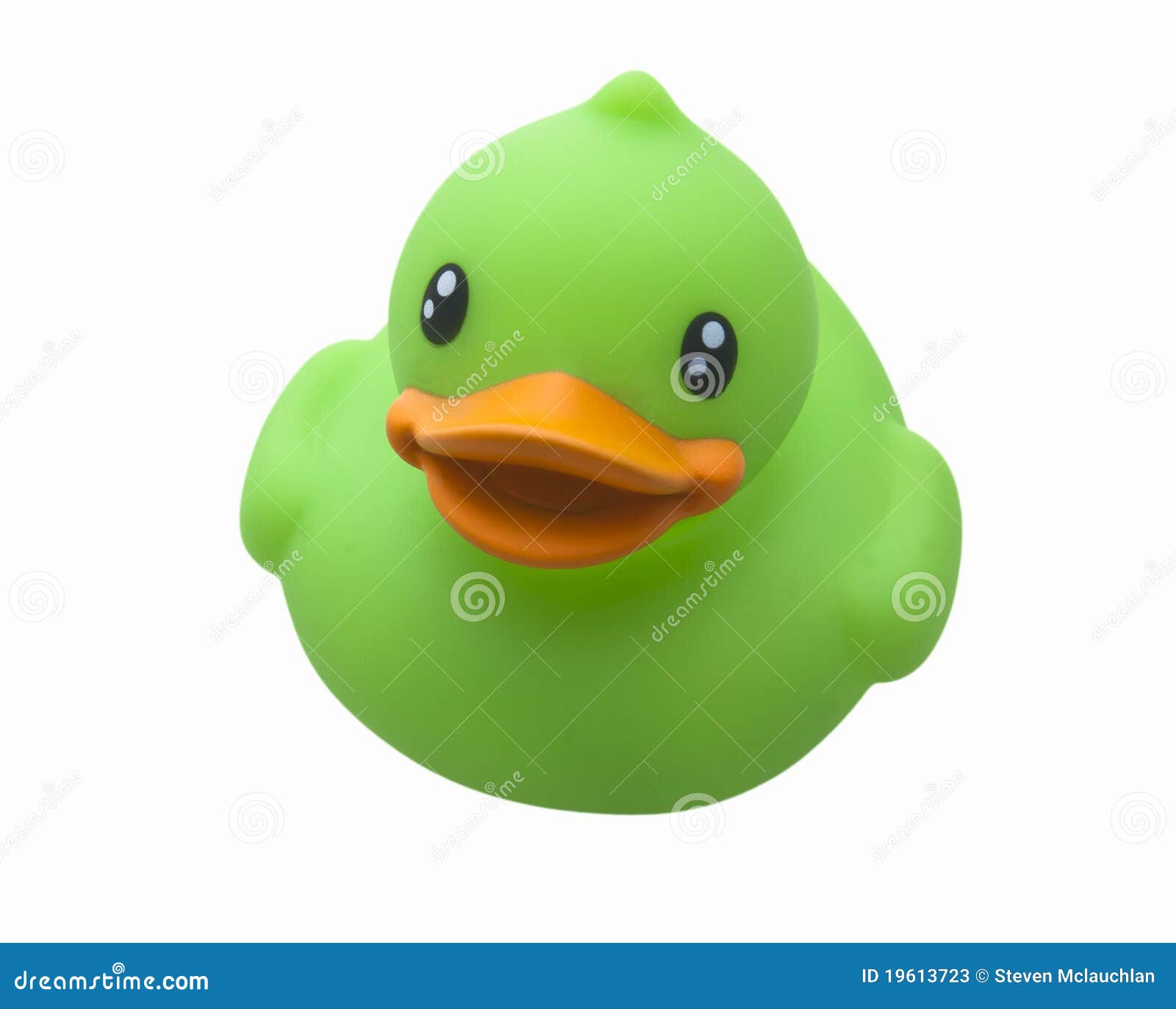 Green Toy Rubber Duck stock image. Image of isolated 19613723