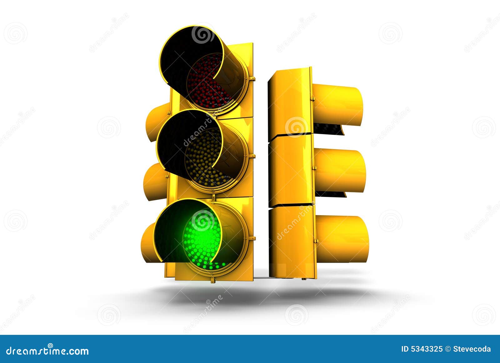 Green Traffic Light Signal Royalty Free Stock Photo Image 5343325