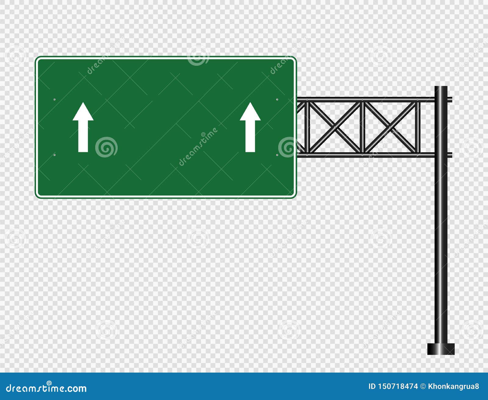 green road sign clipart