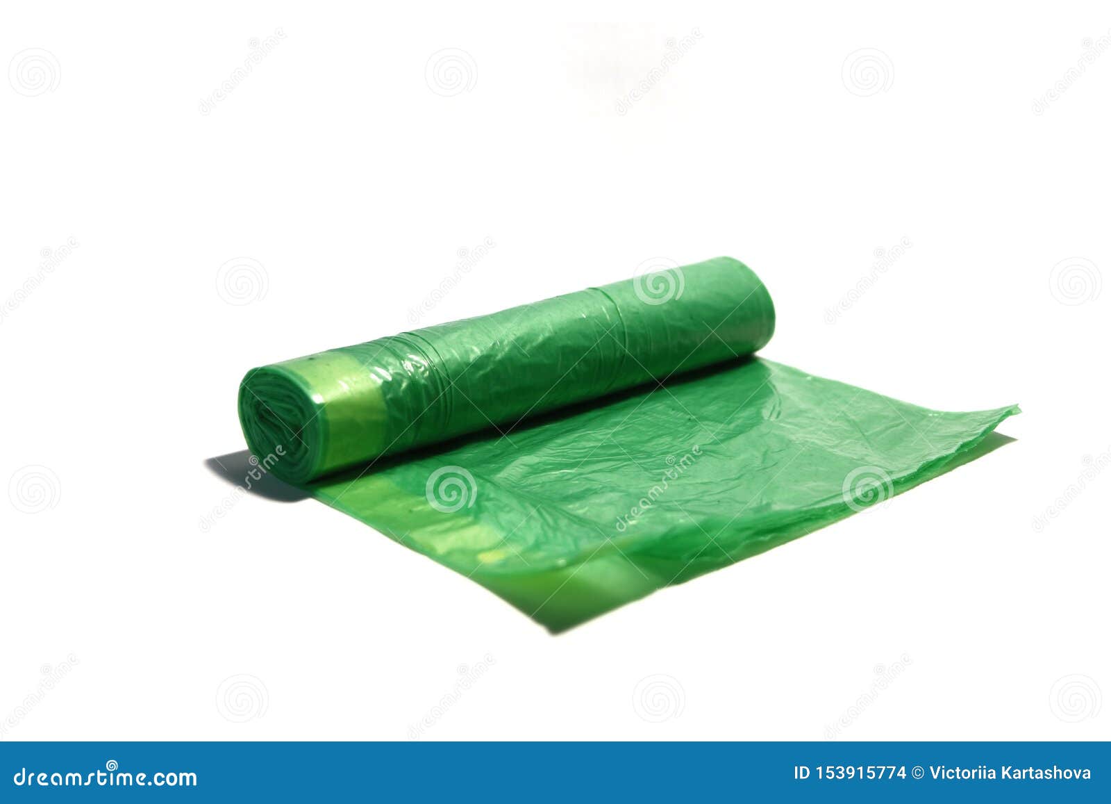 Green trash bag stock photo. Image of background, house 153915774