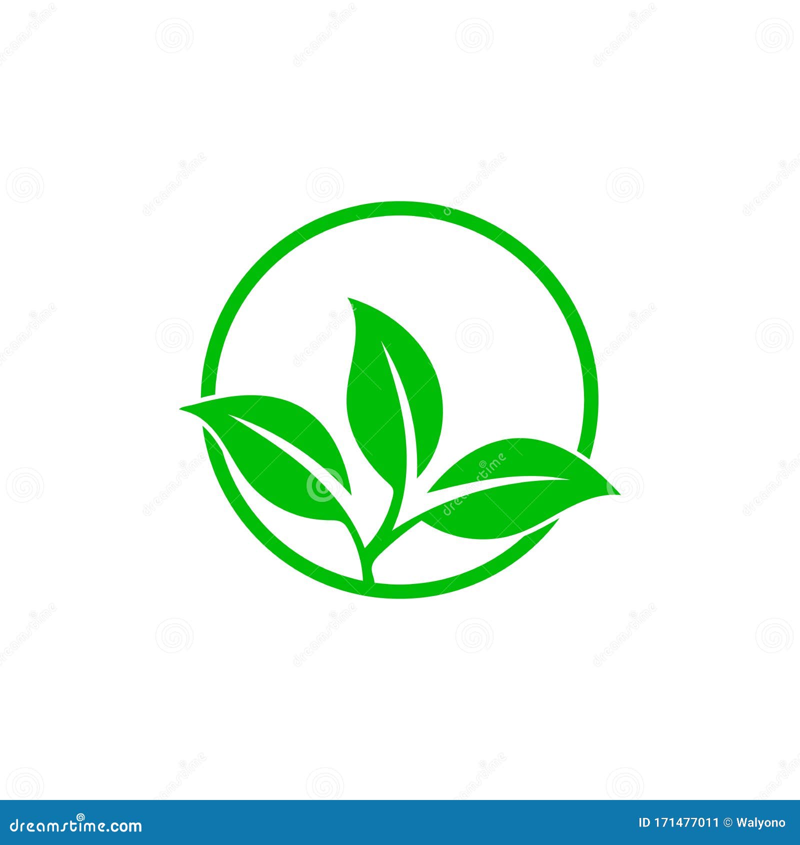 Green Tree Logo with Leaf and Branch Use for Natural Symbol and Eco Company Stock Vector - Illustration element, nature: 171477011