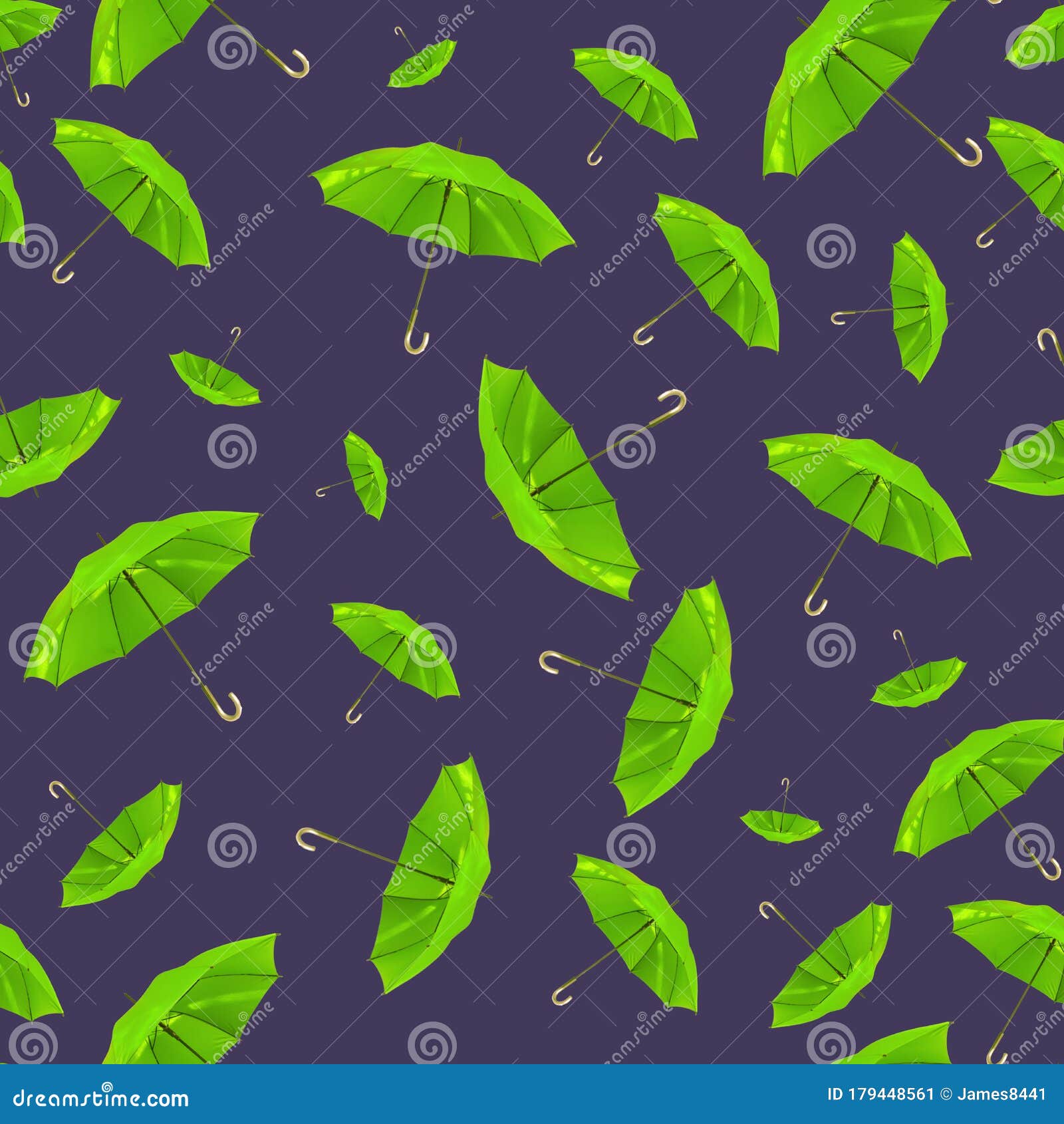 Green Umbrellas Seamless Pattern. Stock Illustration Illustration of rubber, background 179448561
