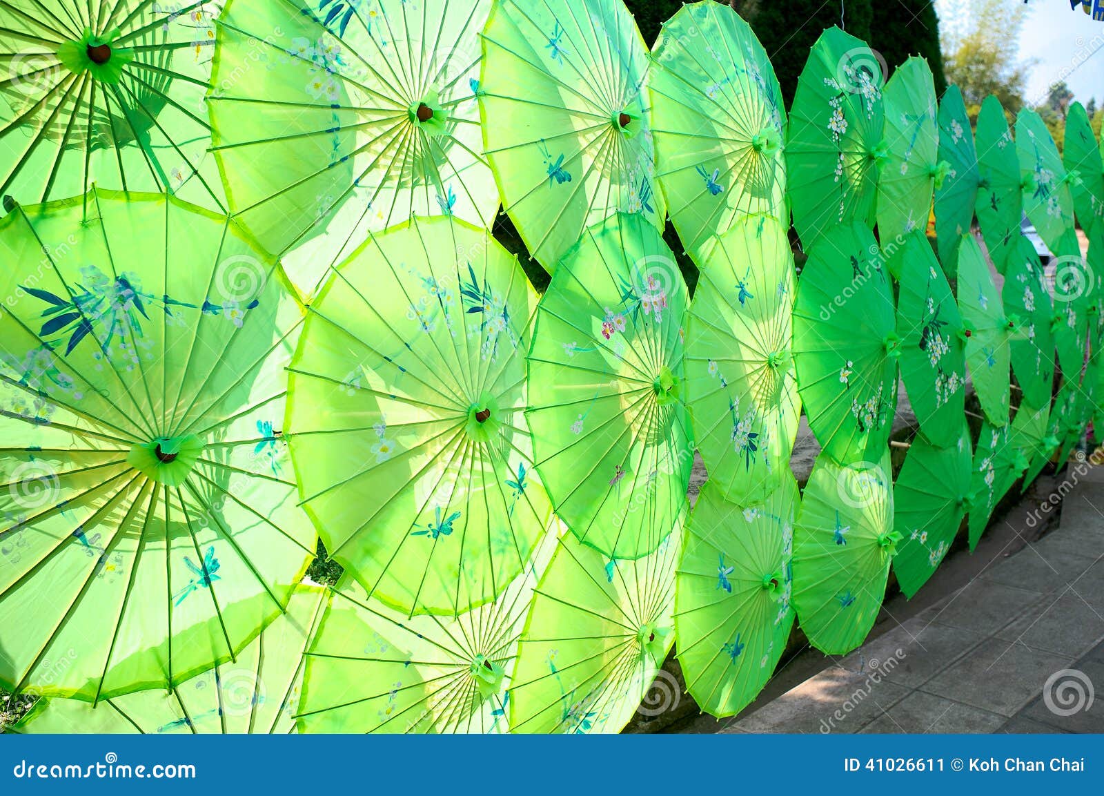 Green umbrellas stock image. Image of design, green, classic 41026611