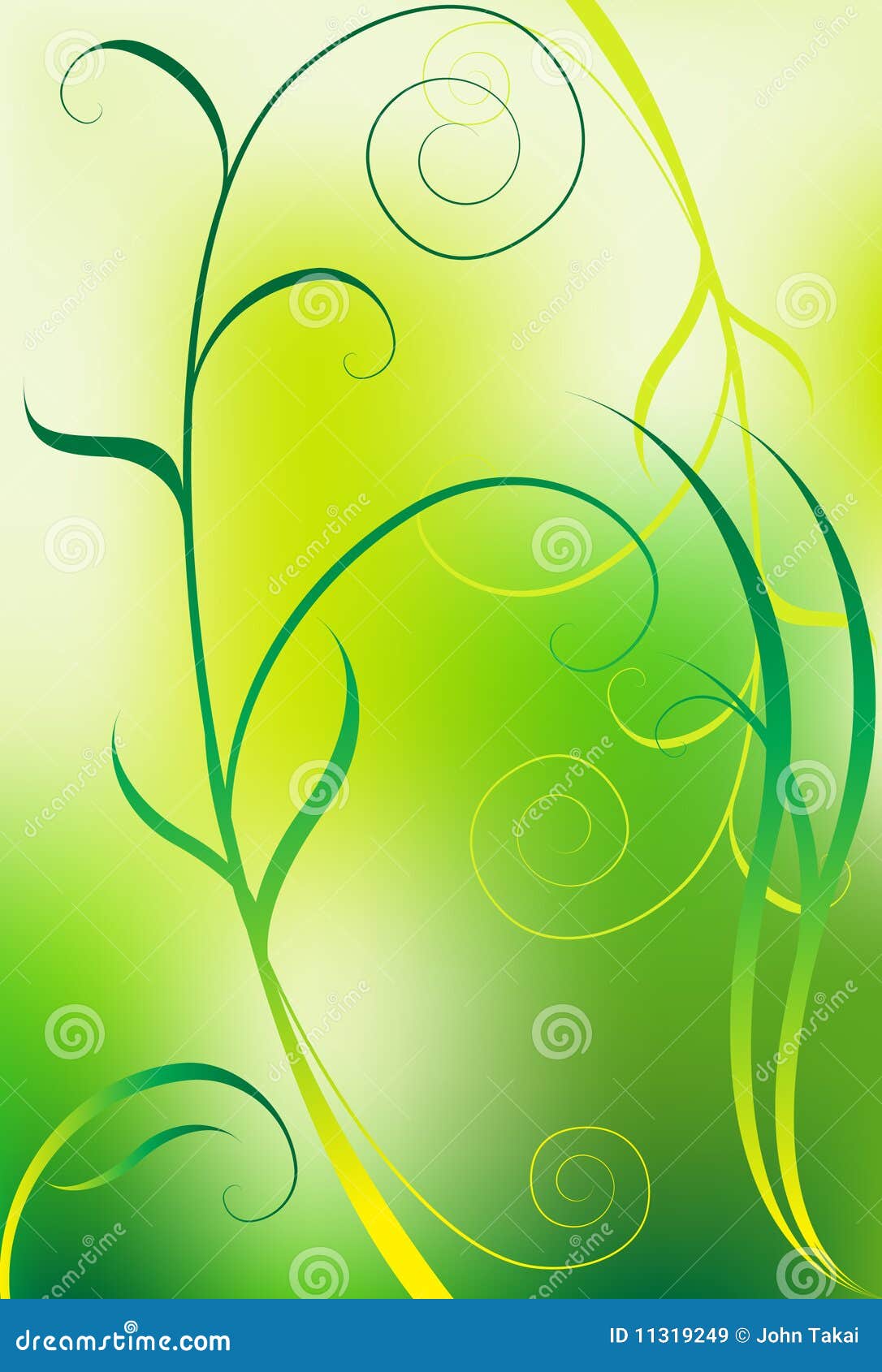 Green Vine Background stock vector. Illustration of nature 11319249