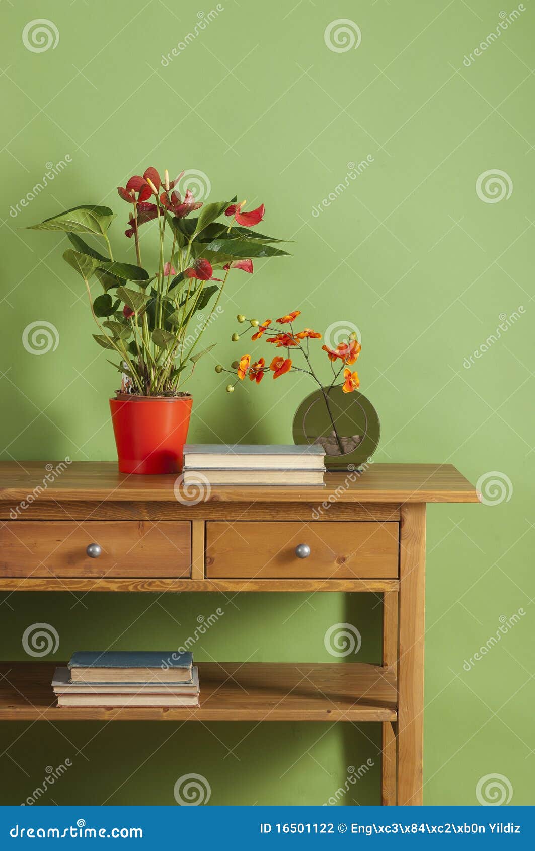 Green Wall Stock Photo Image Of Green Chair Frame 16501122