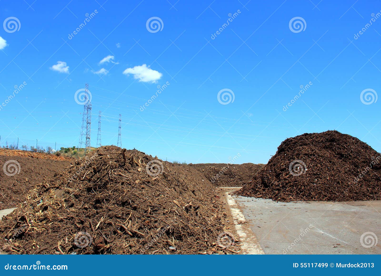 Green waste stock image. Image of recycling, machine 55117499