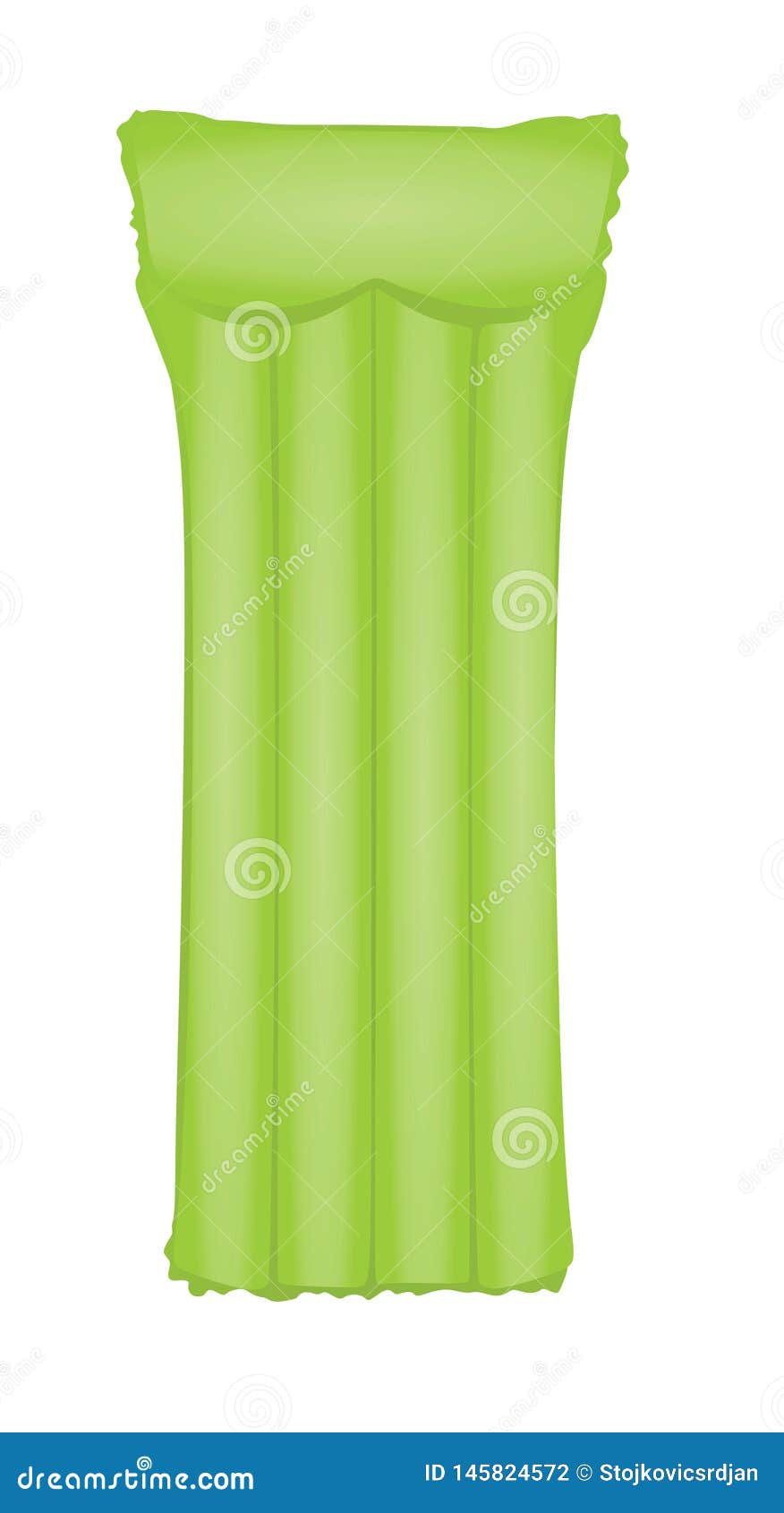 Green water bed stock vector. Illustration of inflatable 145824572