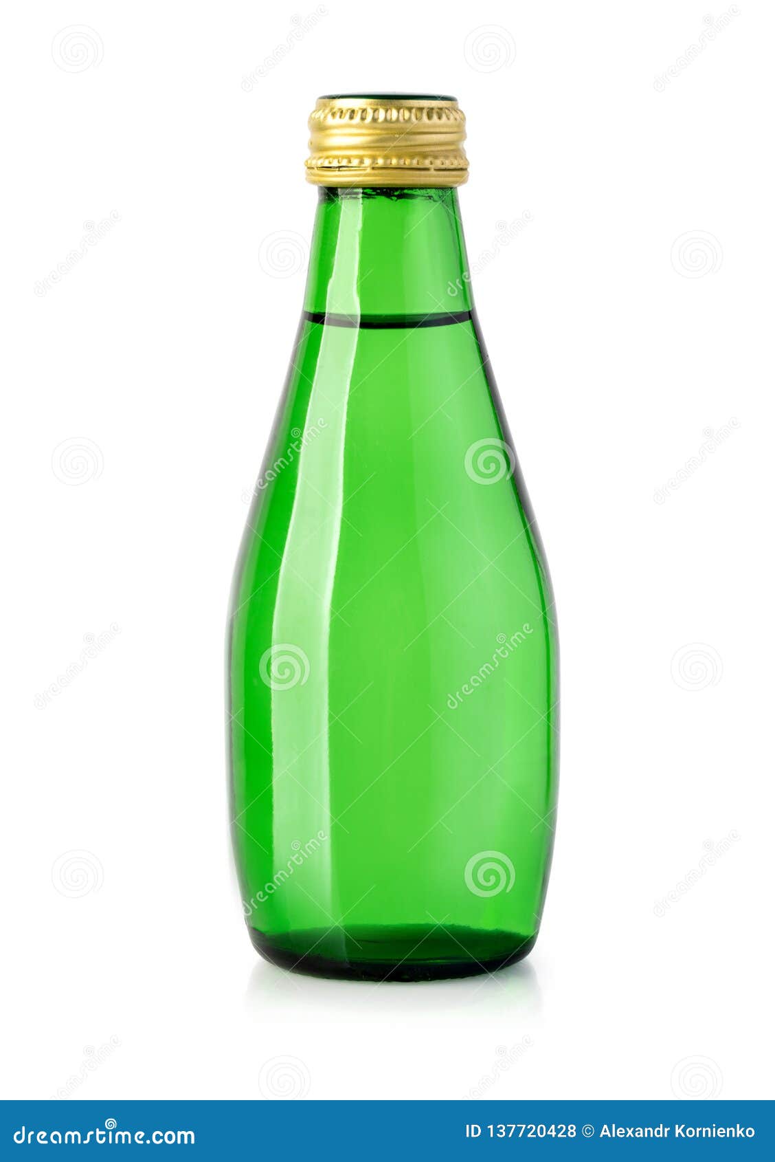 Green water bottle stock photo. Image of full, isolated 137720428