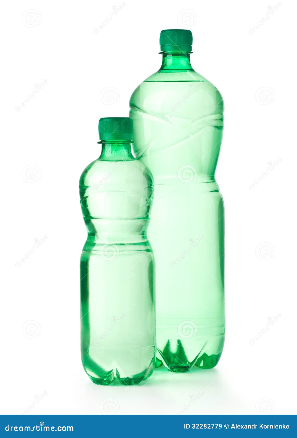 Green water bottles stock image. Image of bottle, water 32282779