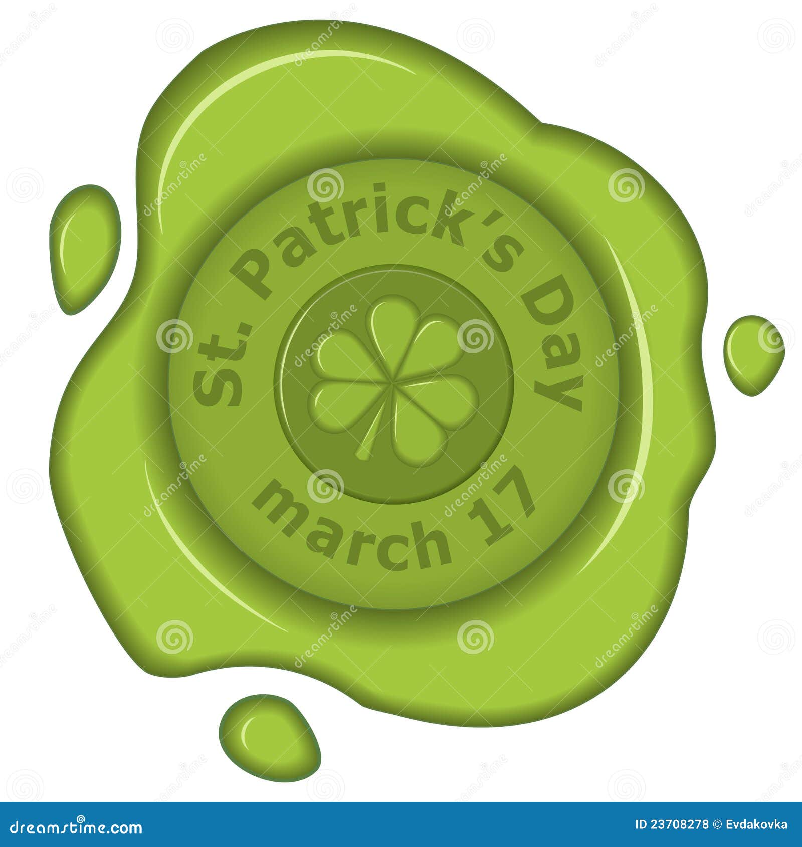 Green Wax Seal Royalty Free Stock Photos - Image: 23708278
