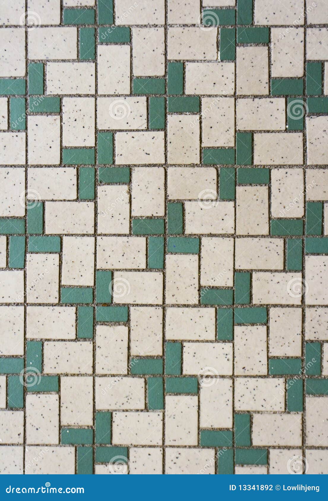 Green And White Mosaic Tiles Stock Photo Image Of Rectangular