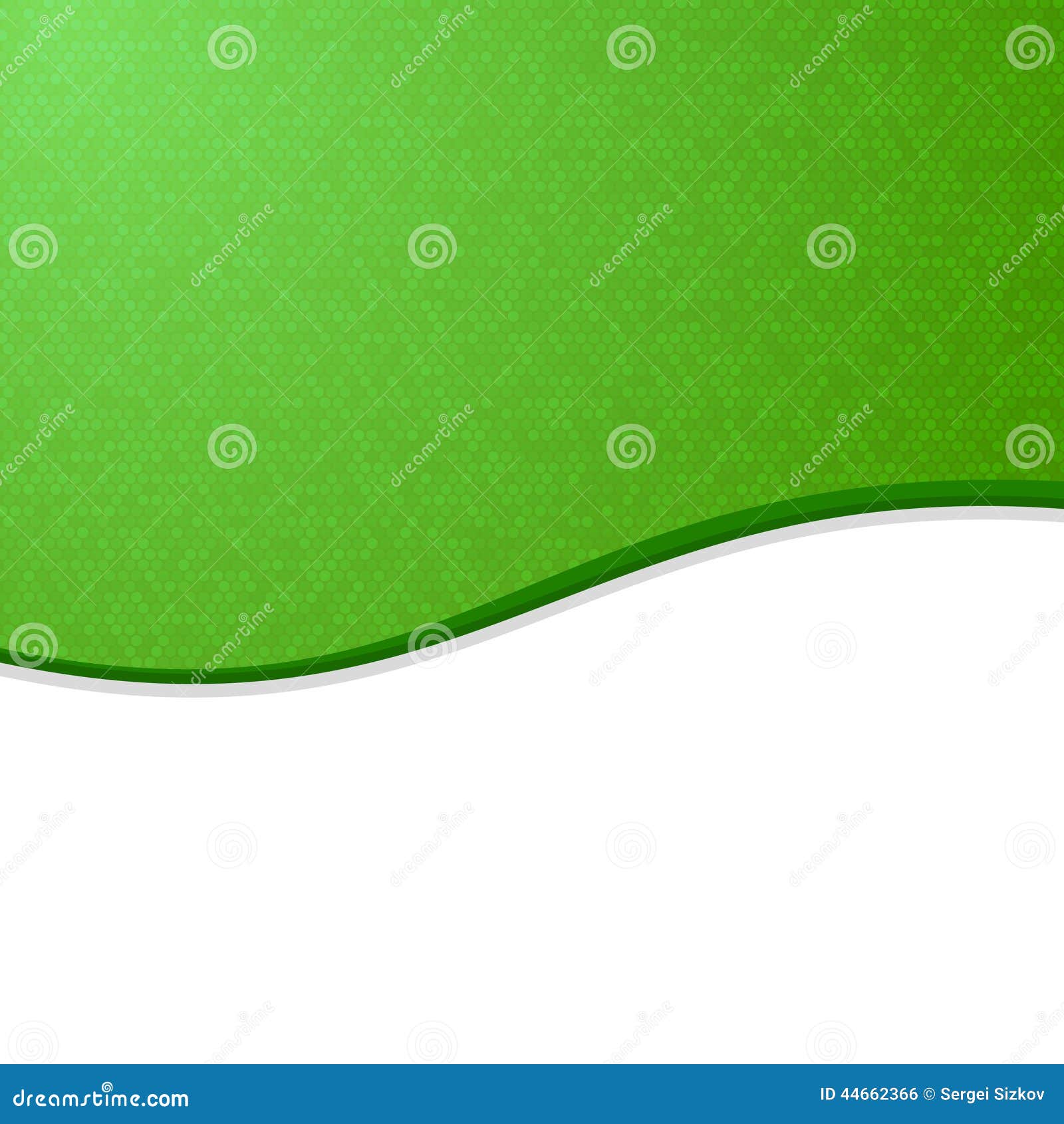 Green And White Waves Blank Abstract Background. Stock Vector Image