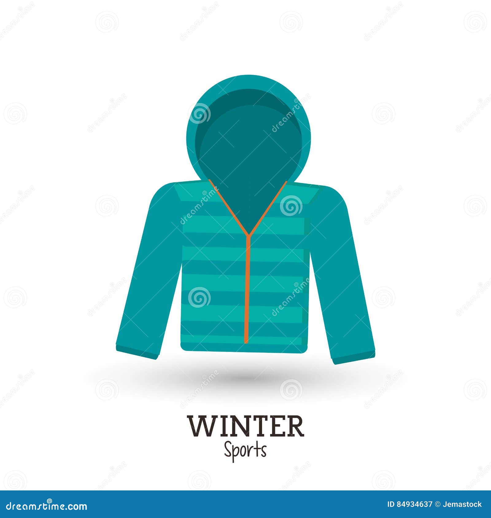 Green Winter Sport Jacket Clothes Stock Vector Illustration of frost