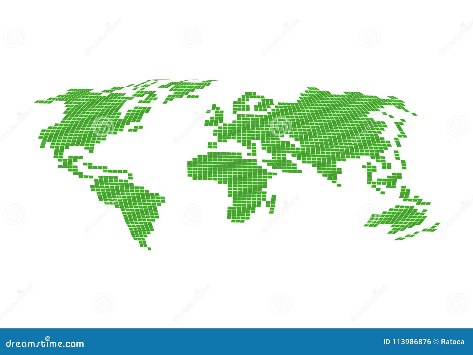 Green world map stock vector. Illustration of america 113986876