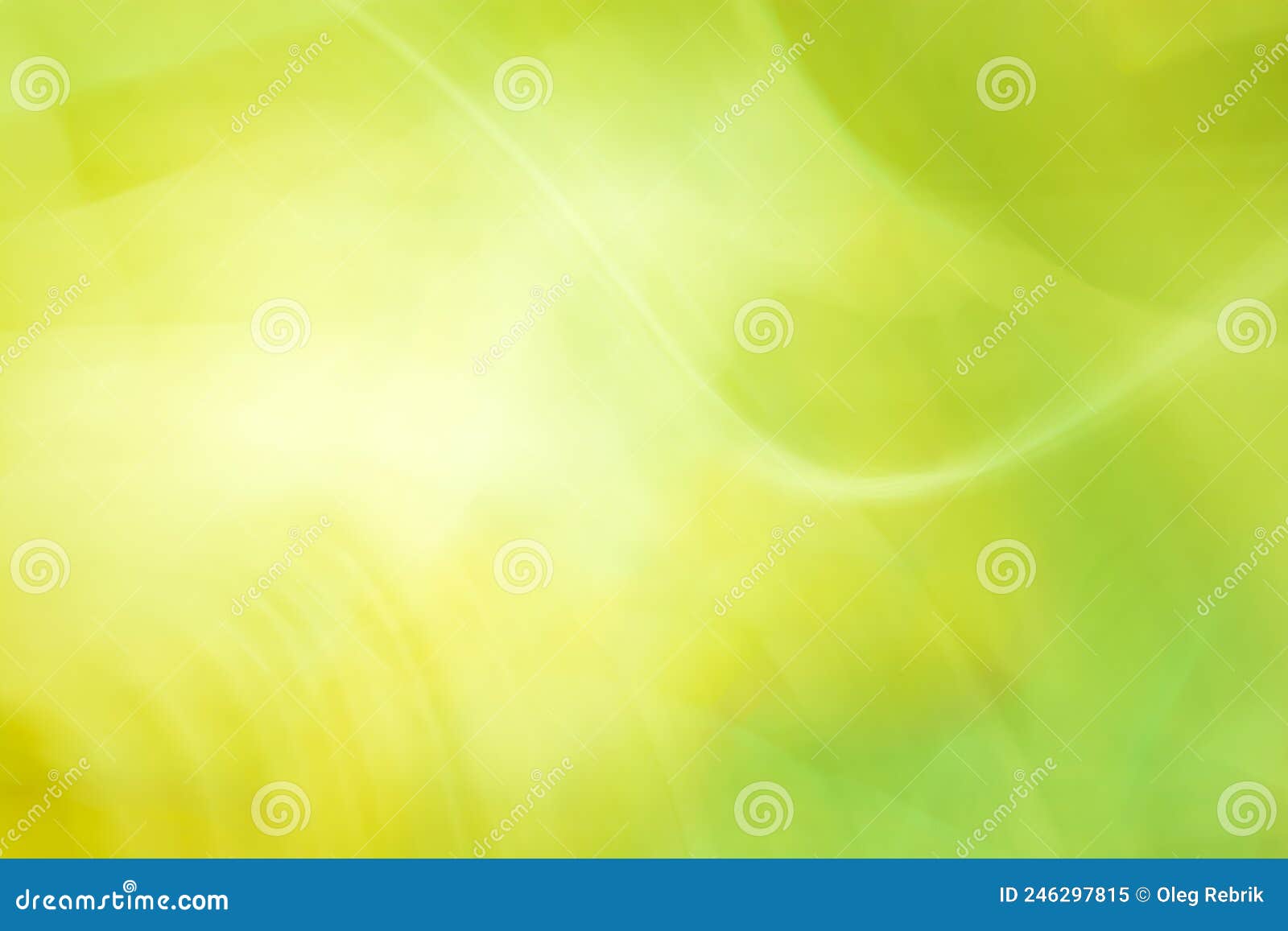 Green Yellow Abstract Banner Background. Light Blur. Summer Spring