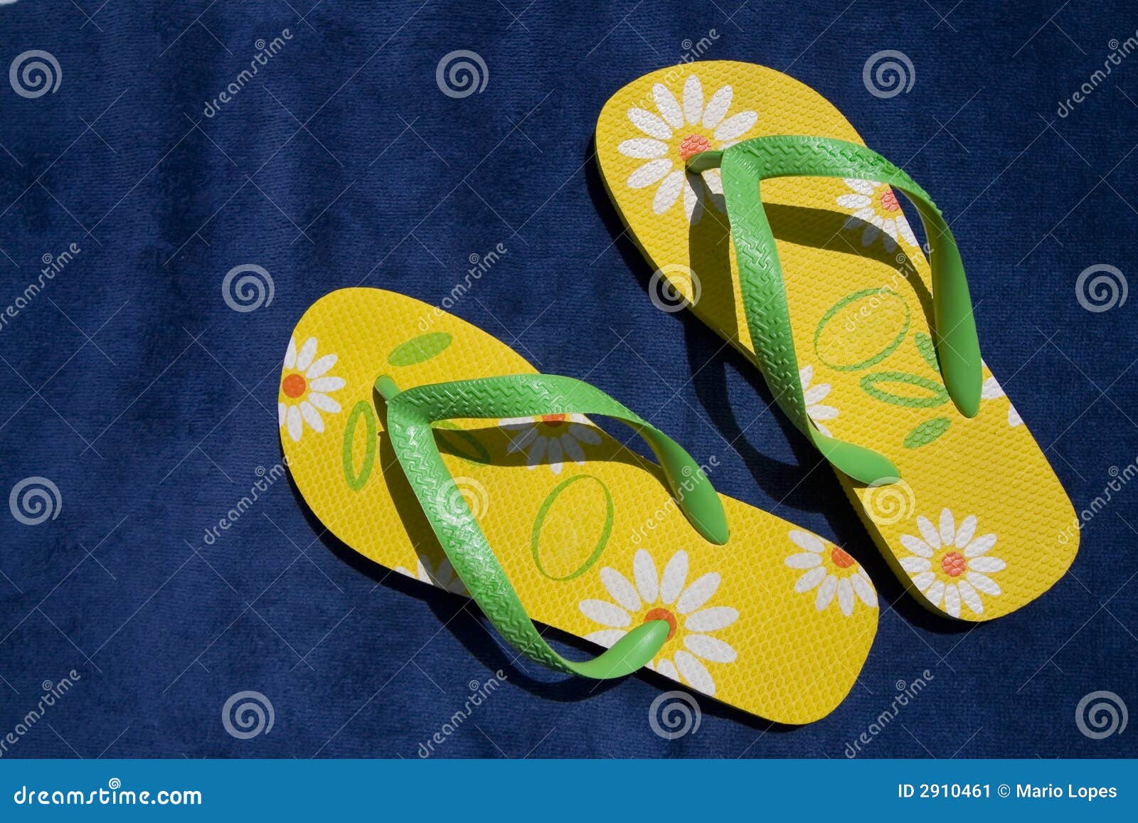 Yellow Flip Flops Royalty-Free Stock Photo | CartoonDealer.com #41050431