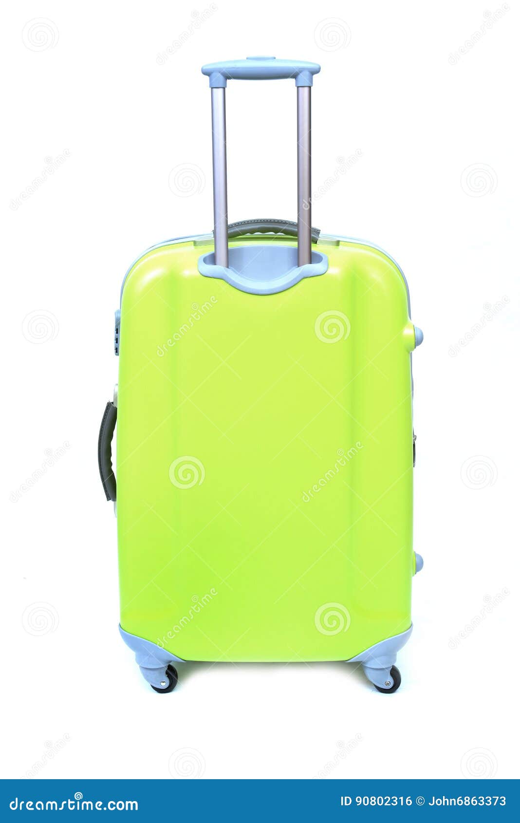 GreenYellow Luggage Isolated Stock Photo Image of hotel, aluminium