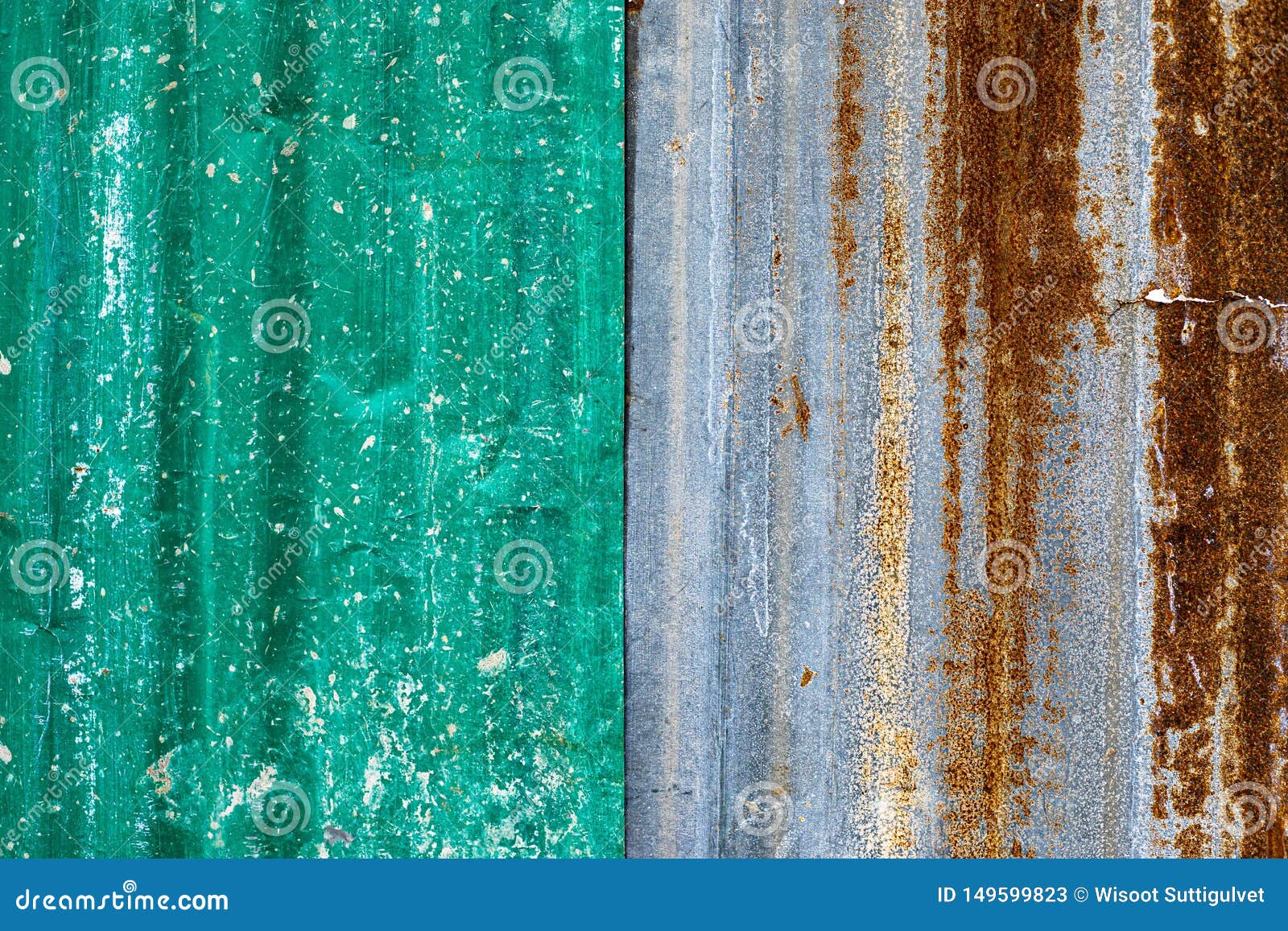 Texture of Old Zinc Surface Galvanized Rust Stock Image Image of