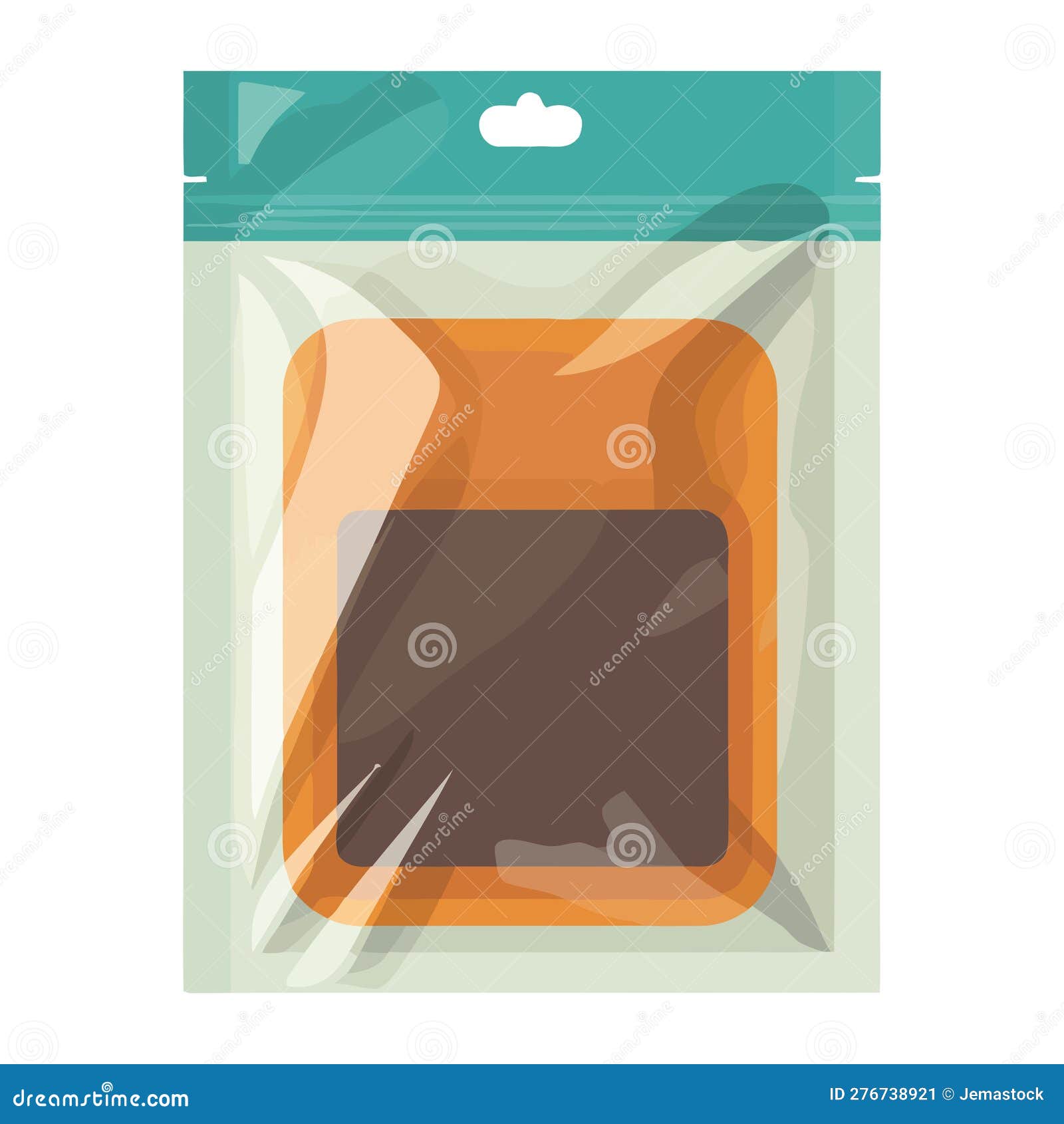 Green zip bag plastic stock vector. Illustration of packet 276738921