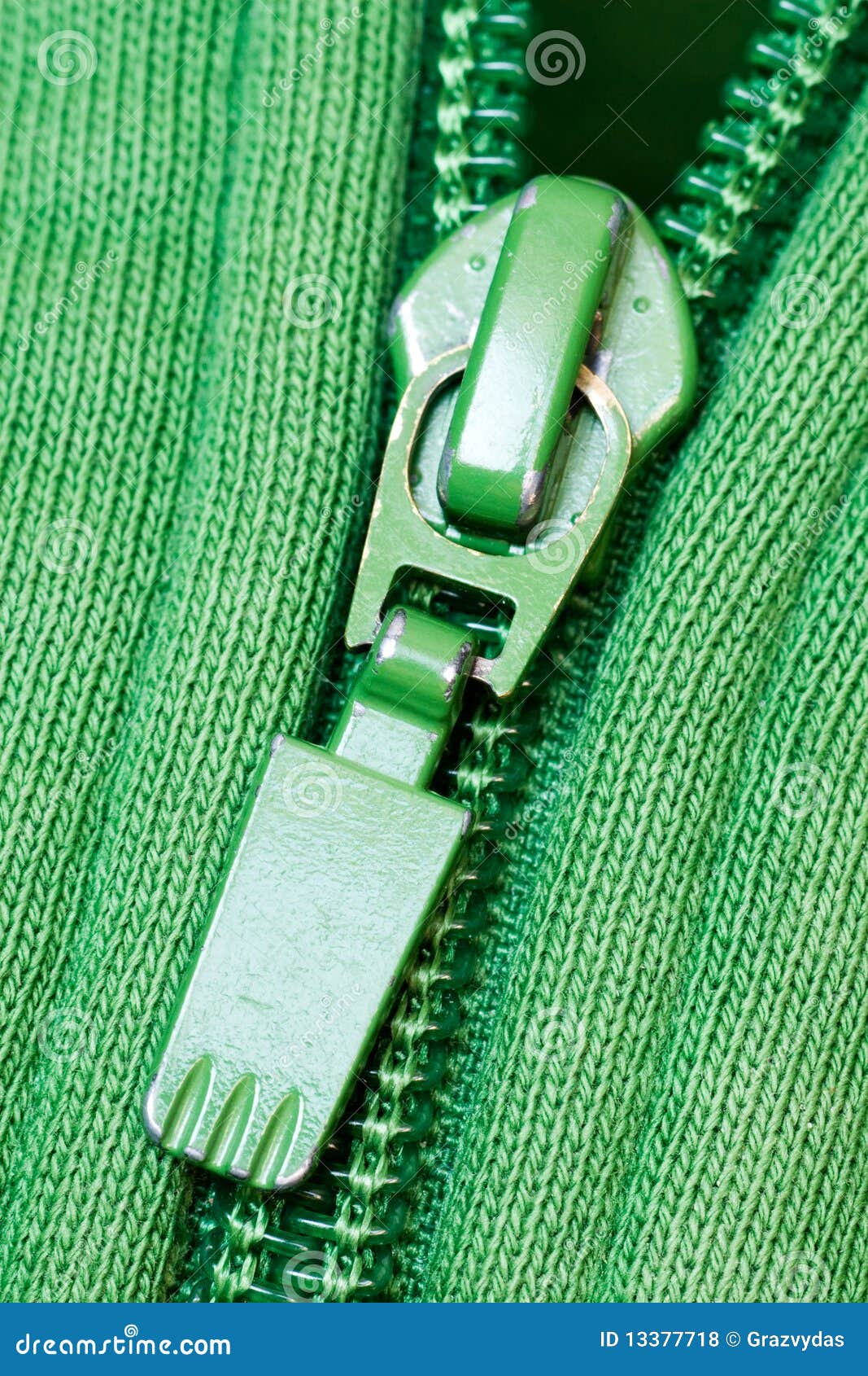 Green zipper stock photo. Image of cloth, pattern, fastener 13377718