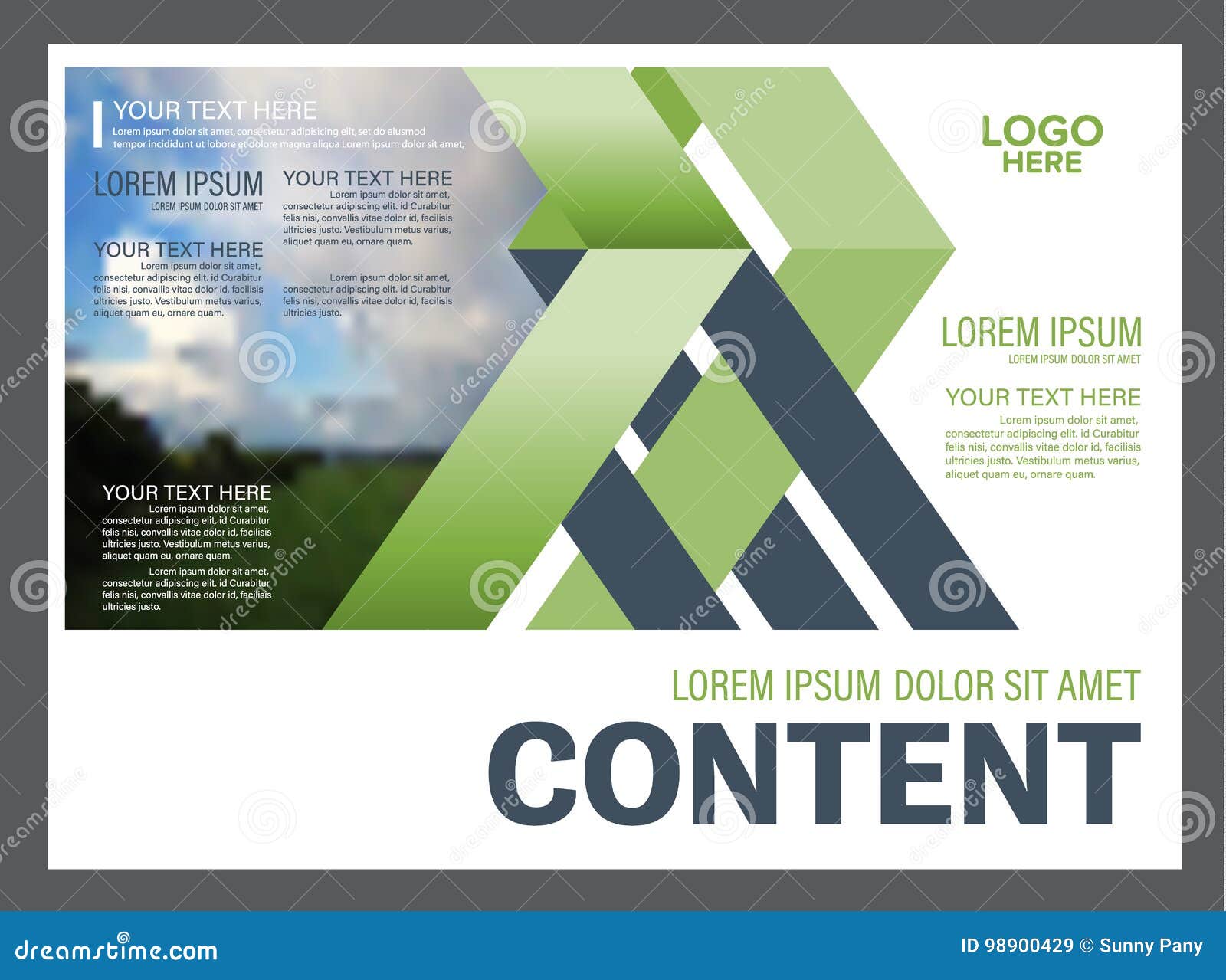 greenery presentation layout design template annual report cover page for presentation