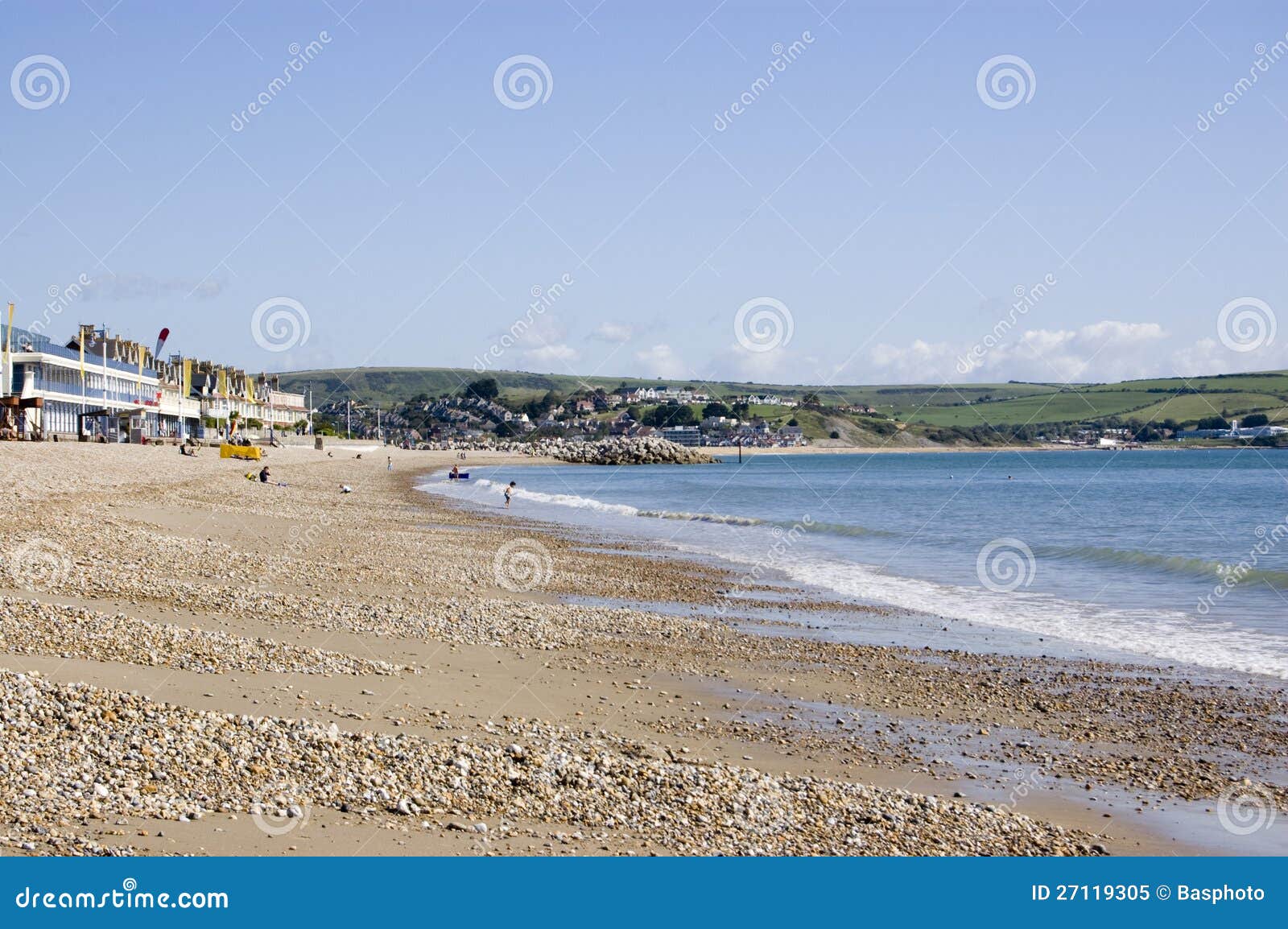 Greenhill Beach, Weymouth stock image. Image of coast 27119305