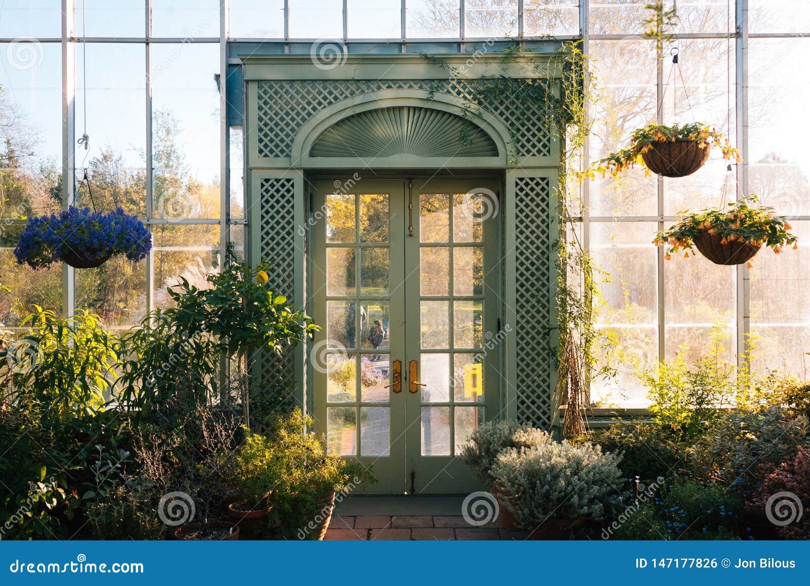 Greenhouse At Wave Hill Public Gardens In The Bronx New York City