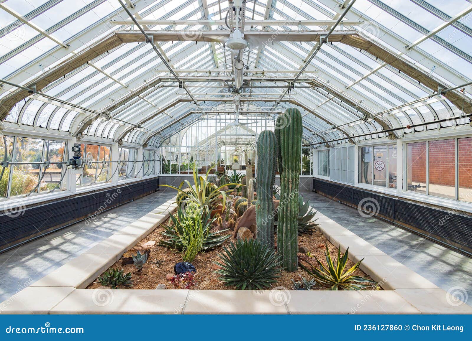 Greenhouse in the Will Rogers Gardens Editorial Image Image of