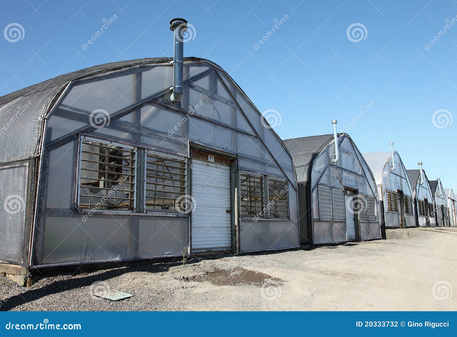 Greenhouses rural Oregon. stock photo. Image of rural 20333732