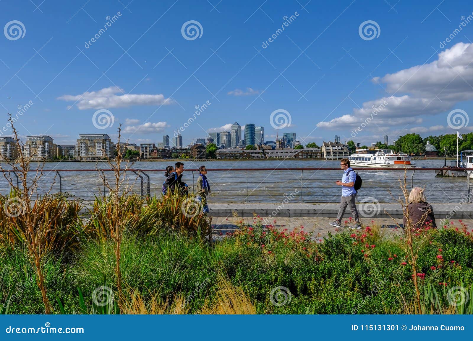 Looking Across the River Thames from Greenwich. Editorial Photo - Image ...