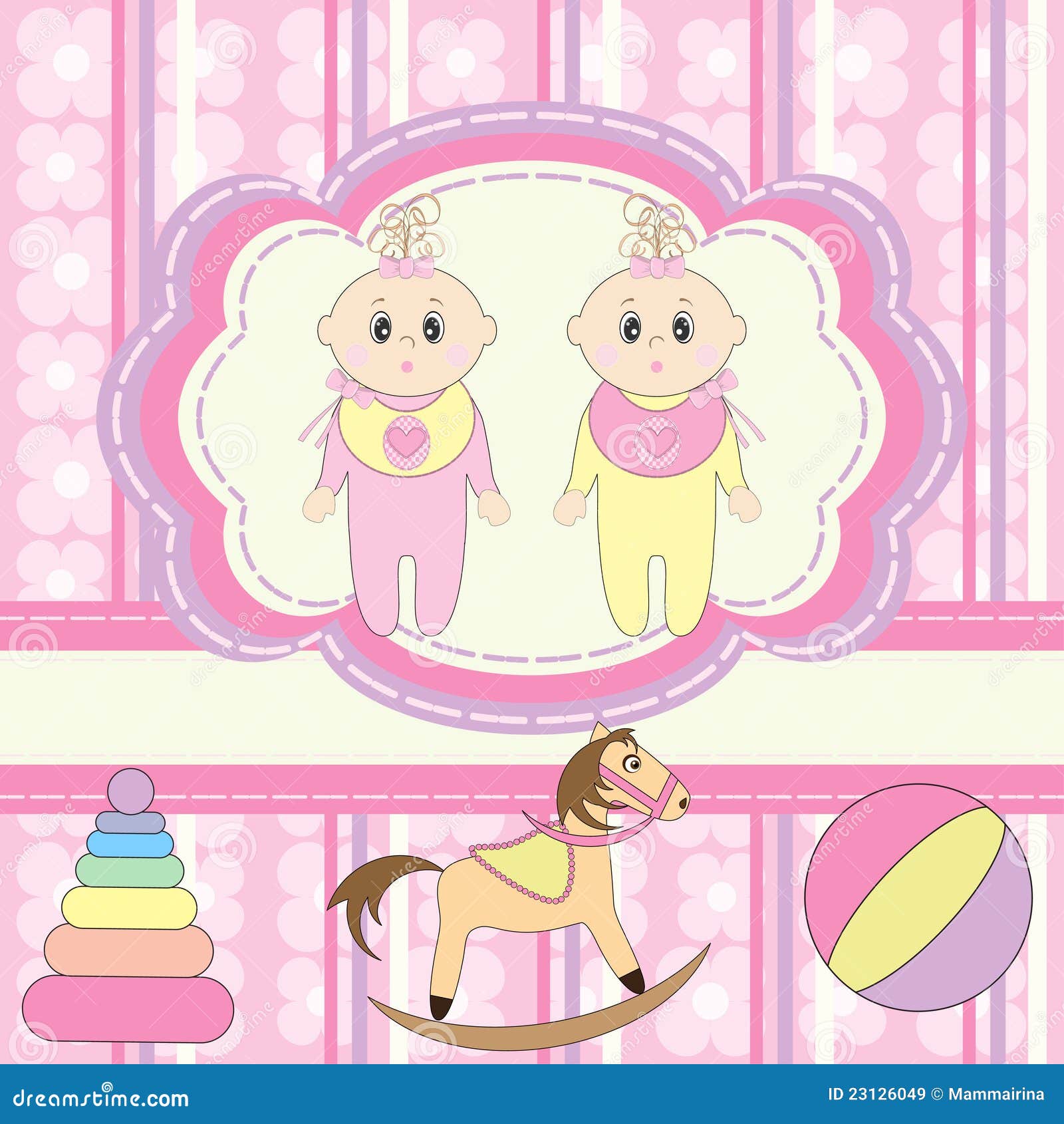 Greeting card for babies stock vector. Illustration of blue 23126049