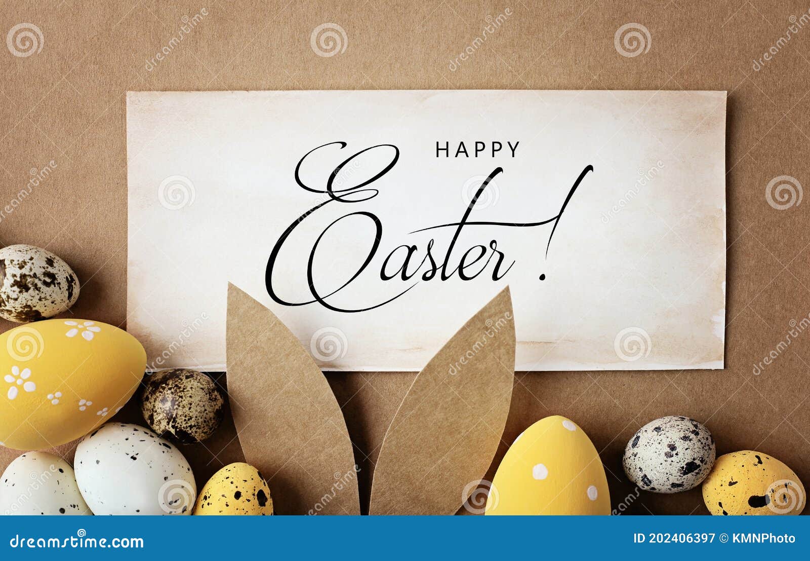 Download Greeting Card With Colorful Easter Eggs And Spring Flowers Mock Up Frame With Copy Space Stock Image Image Of Symbol Flowers 202406397