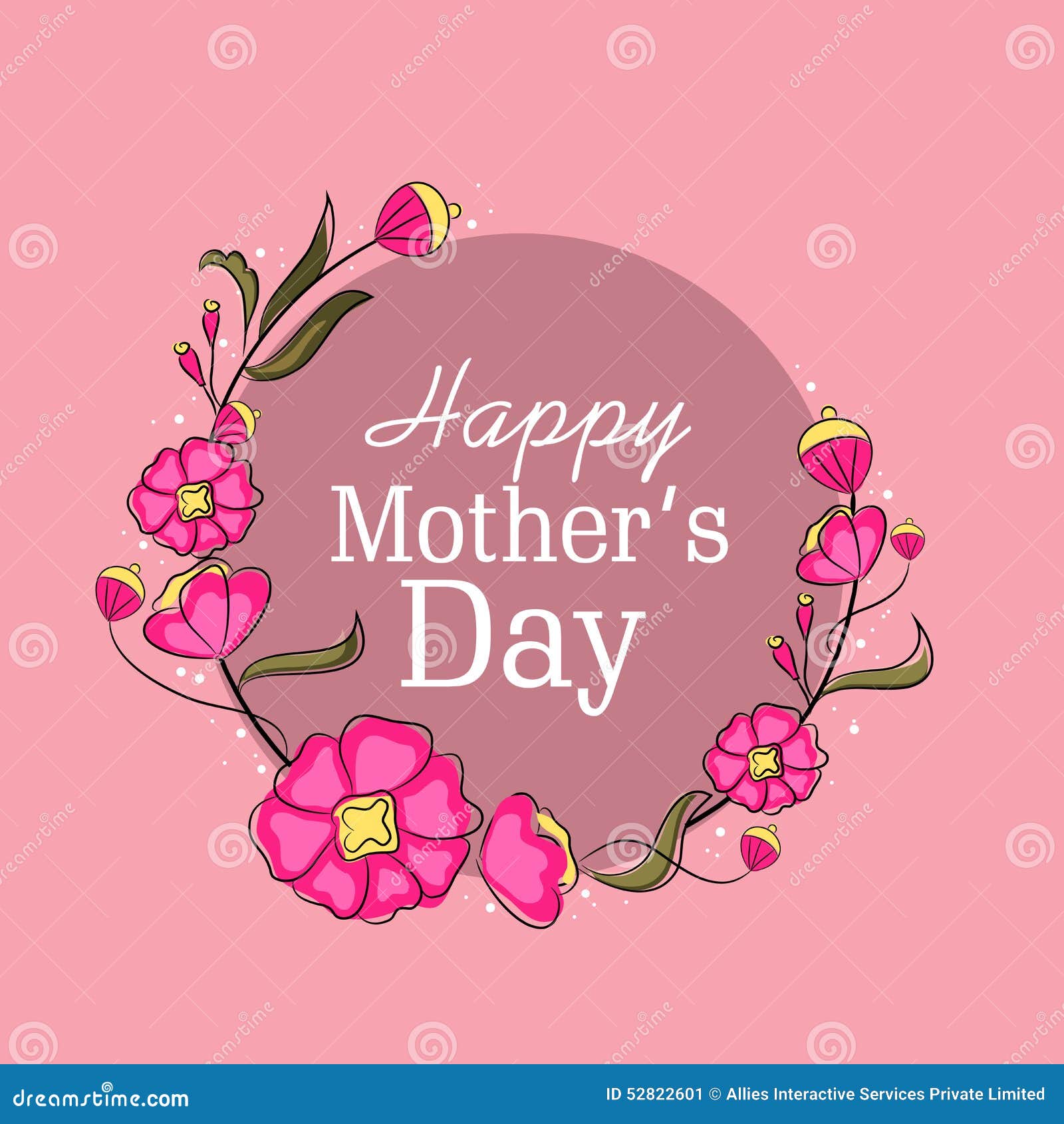 Download Greeting Card Design For Happy Mothers Day Celebration ...