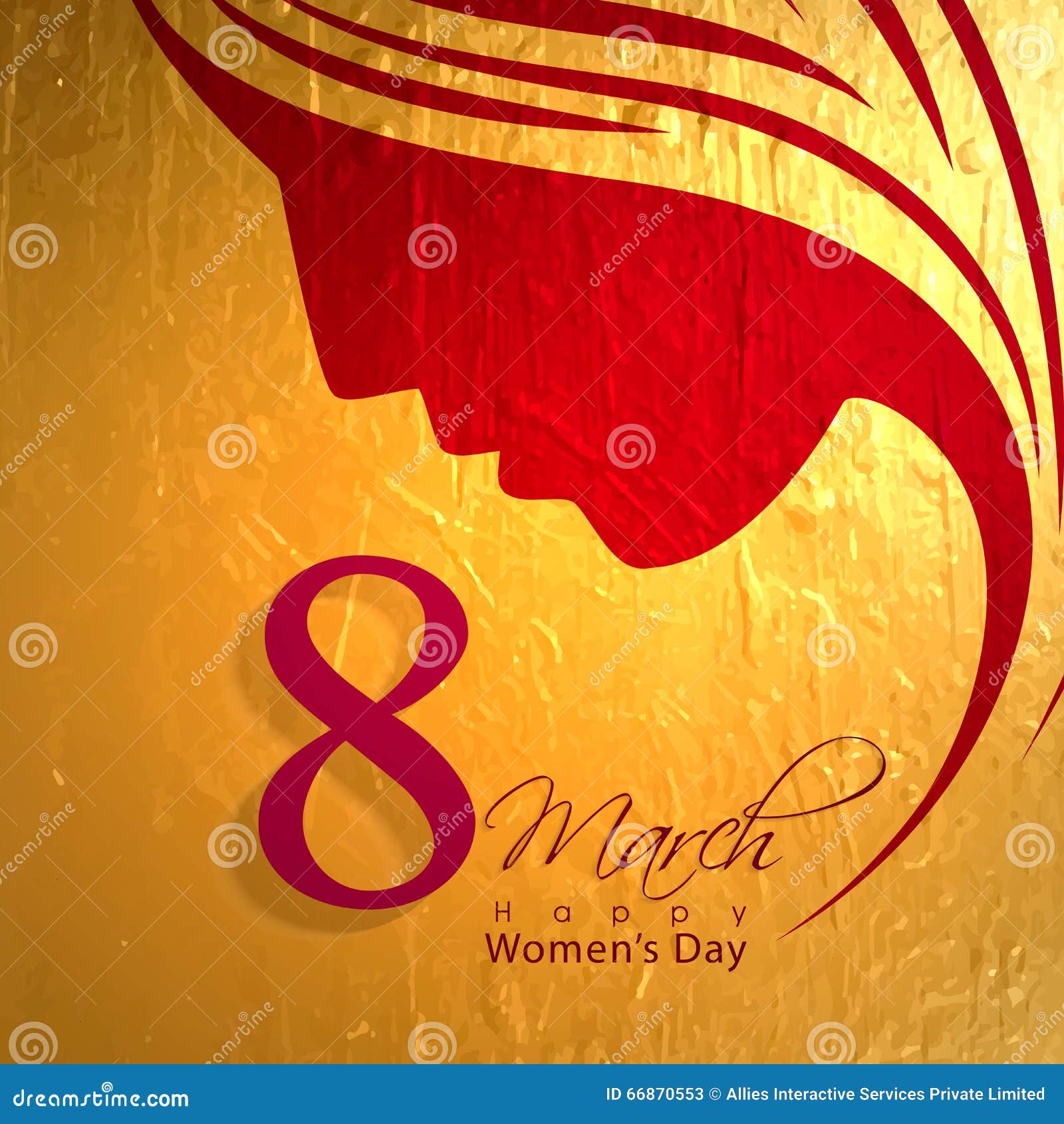 Greeting Card Design for Women S Day Celebration. Stock ...