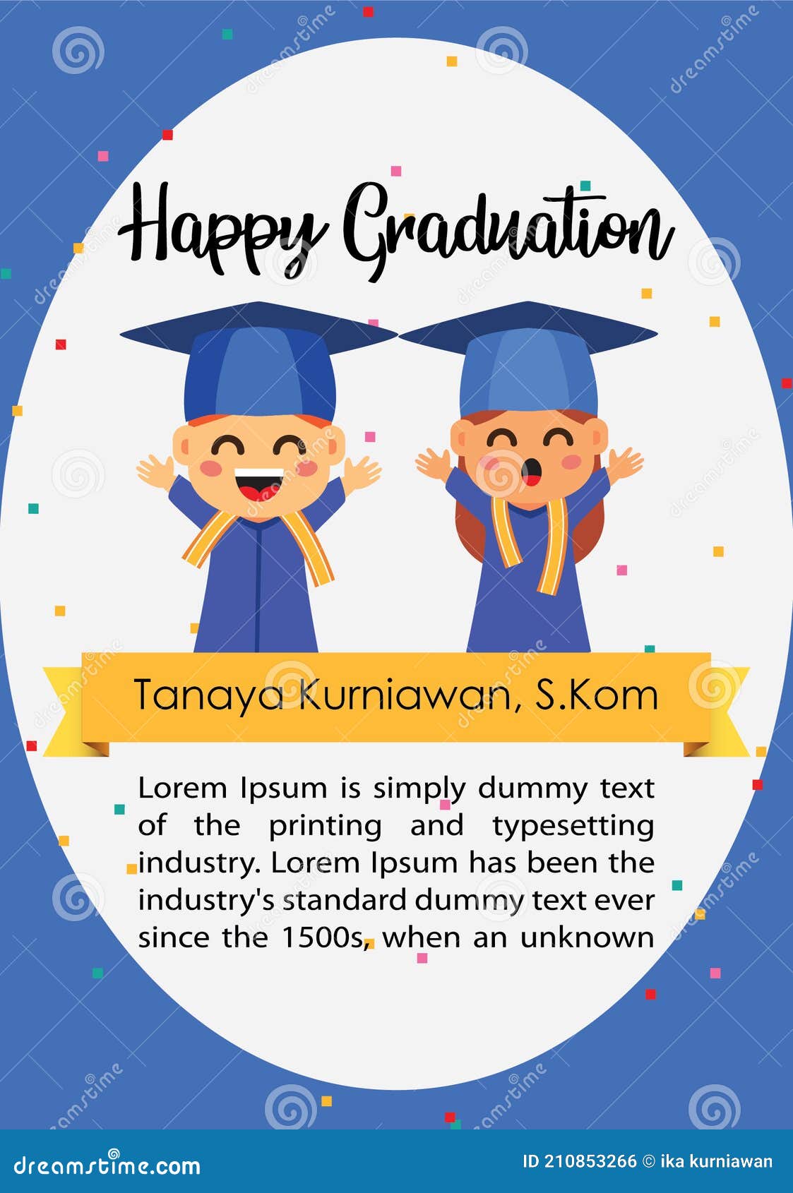 greeting card for graduation two ver