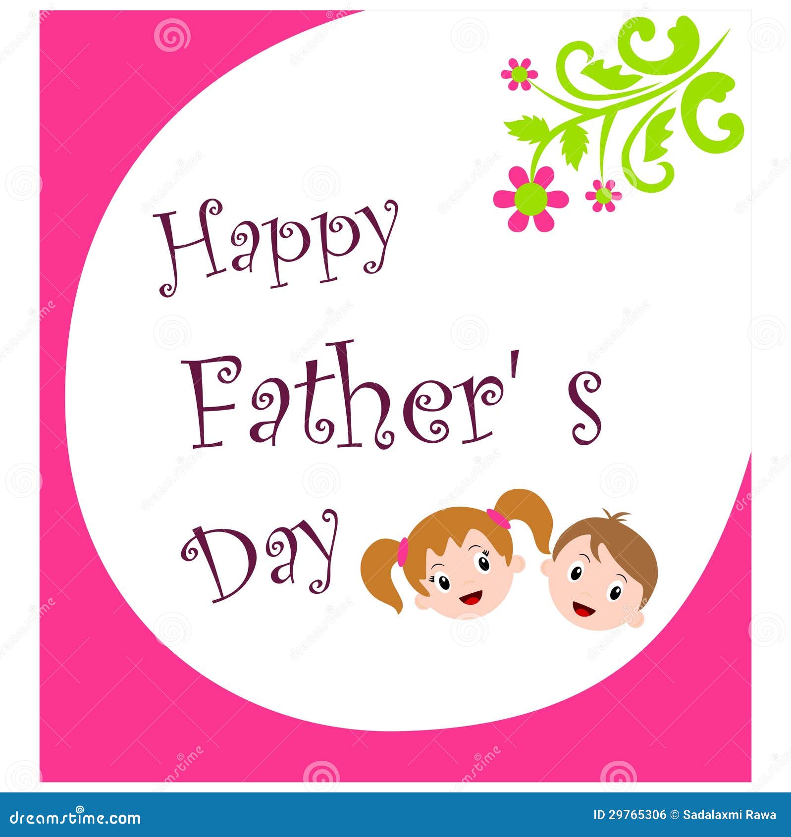 Happy fathers day stock vector. Illustration of decoration - 29765306