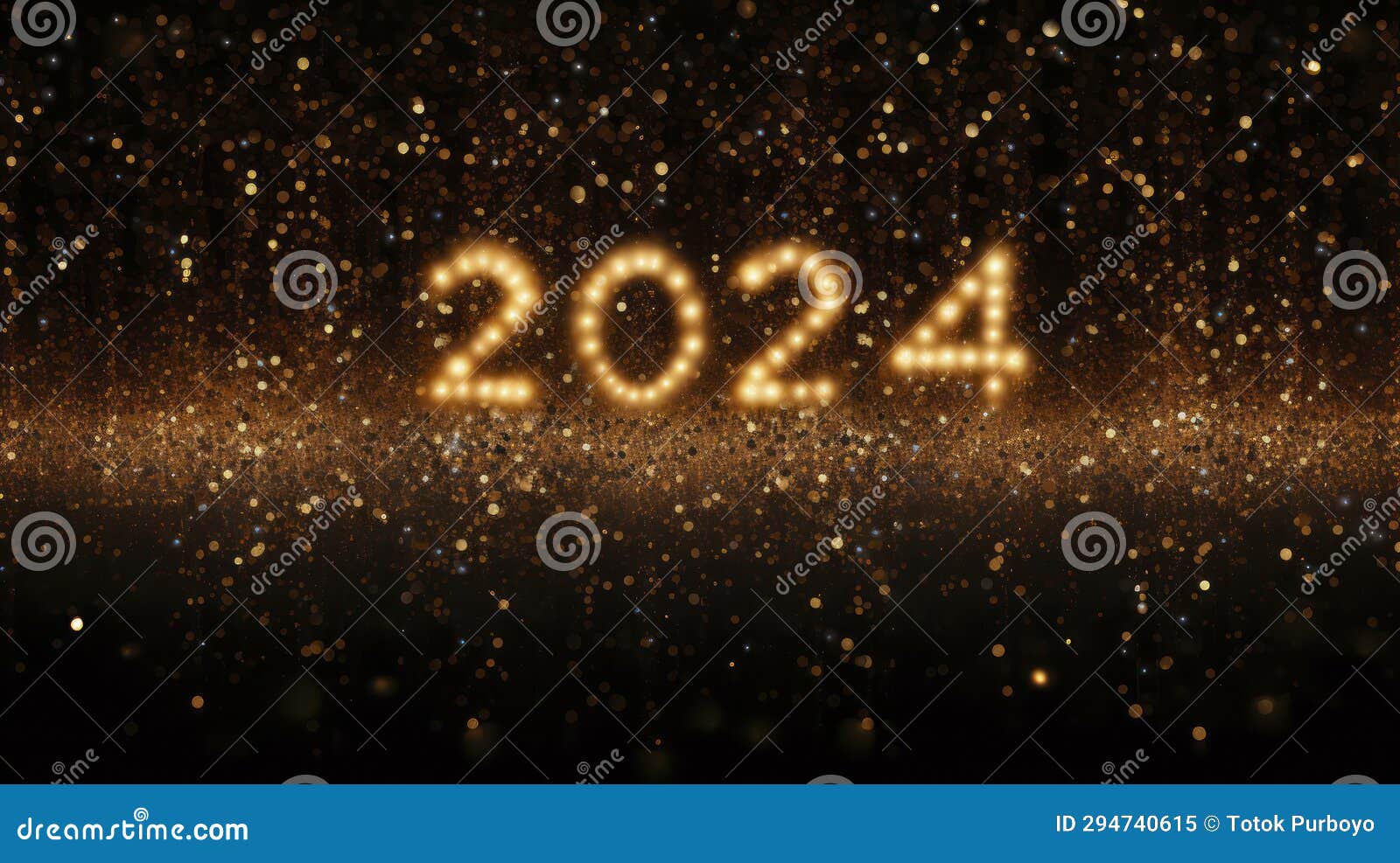 greeting card happy new year 2024. generative ai