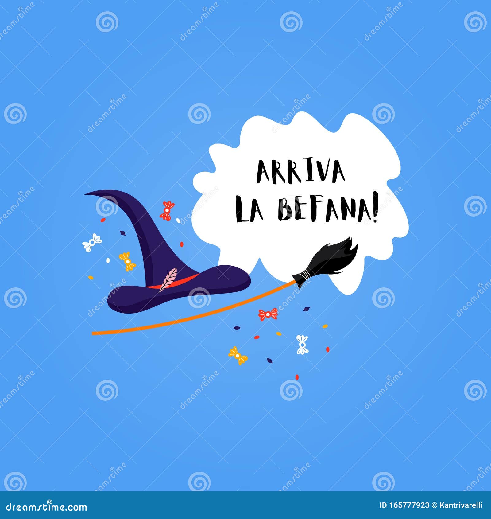 Arriva la Befana - Italian translation - Befana Arrives. Cute