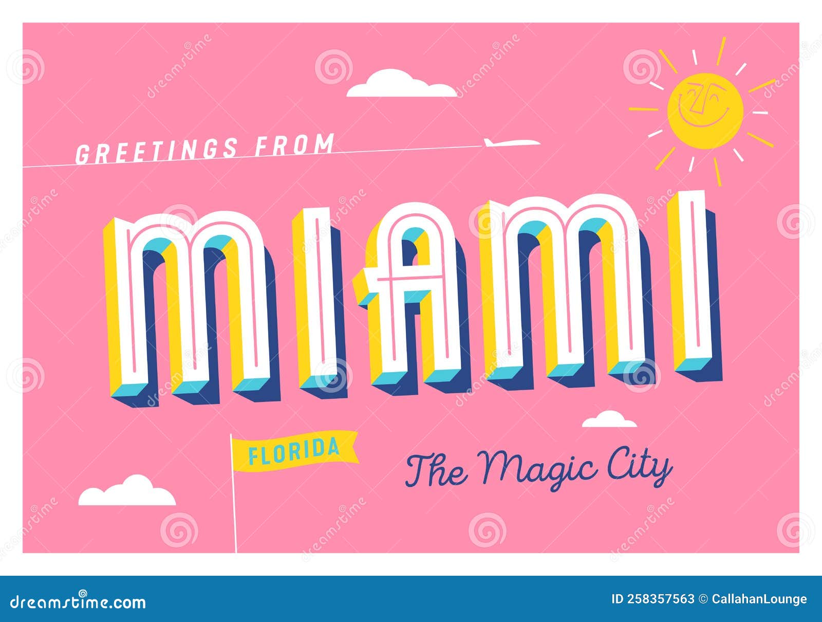 Postcard - Hello from Miami Beach, Florida