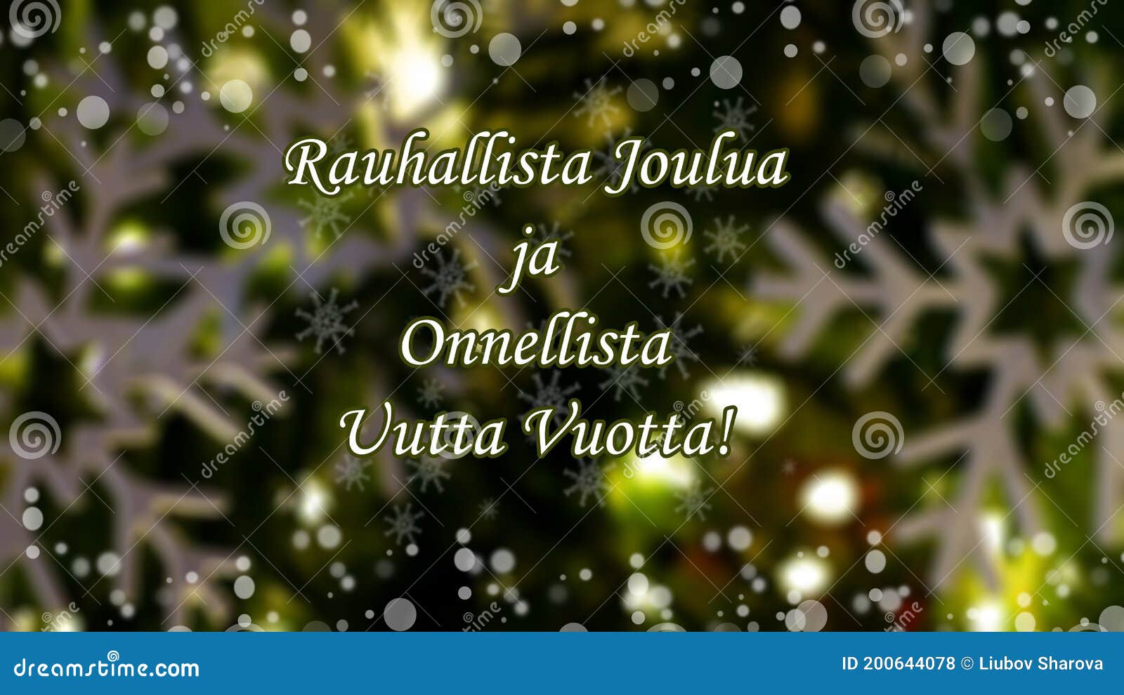 Merry Christmas And Happy New Year In Finnish 